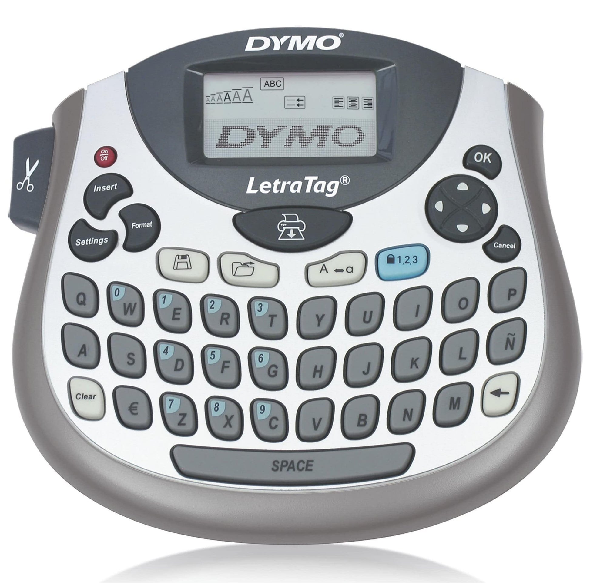 Dymo LetraTag LT-100T Label Maker | Portable Label Printer with QWERTY Keyboard | Silver | Ideal