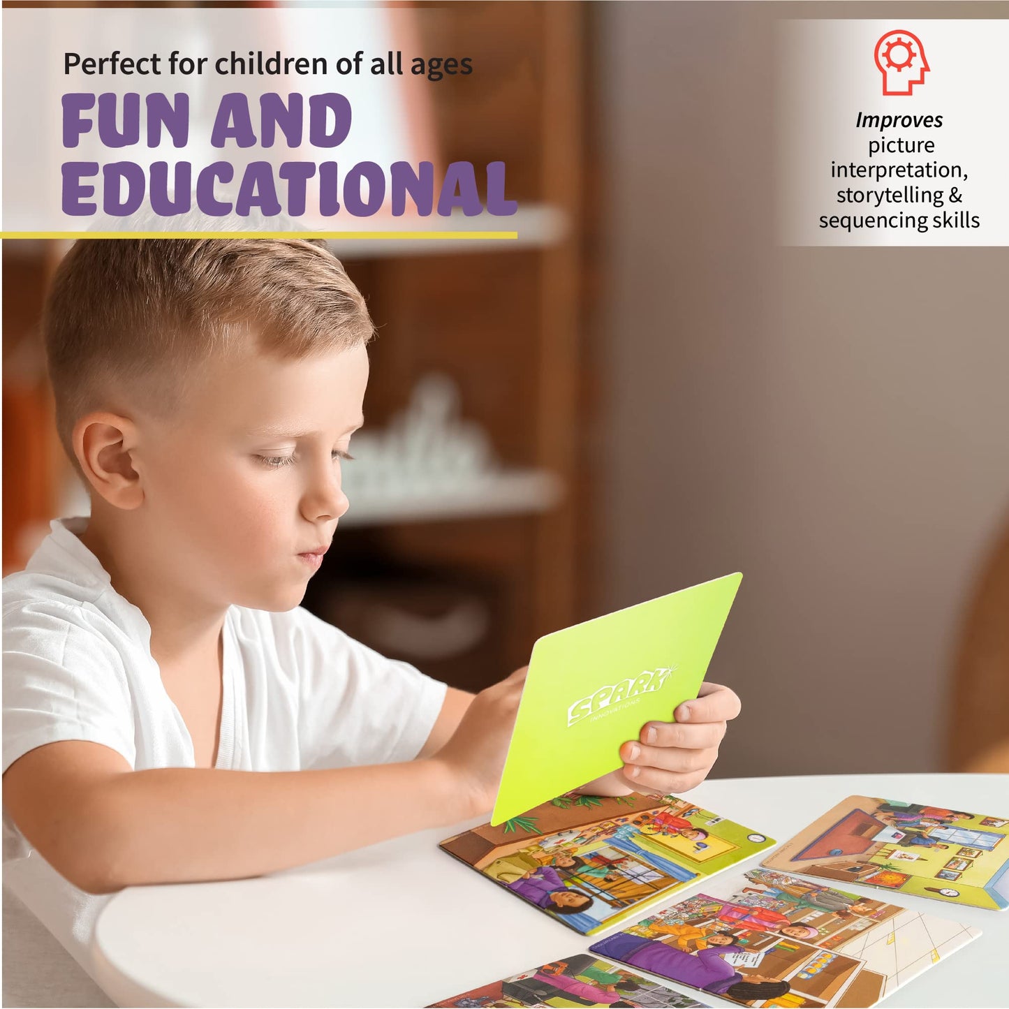 Sequencing Cards for Storytelling, Speech Therapy Game, Special Education Materials, Sentence