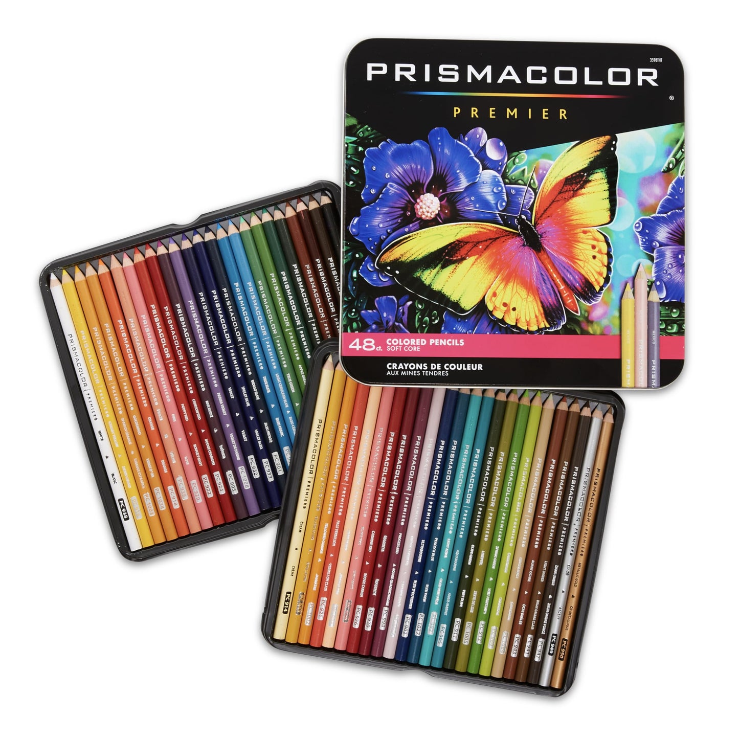 Prismacolor Premier Colored Pencils, Soft Core, Assorted Colors, 48 Count - Durable, Vibrant