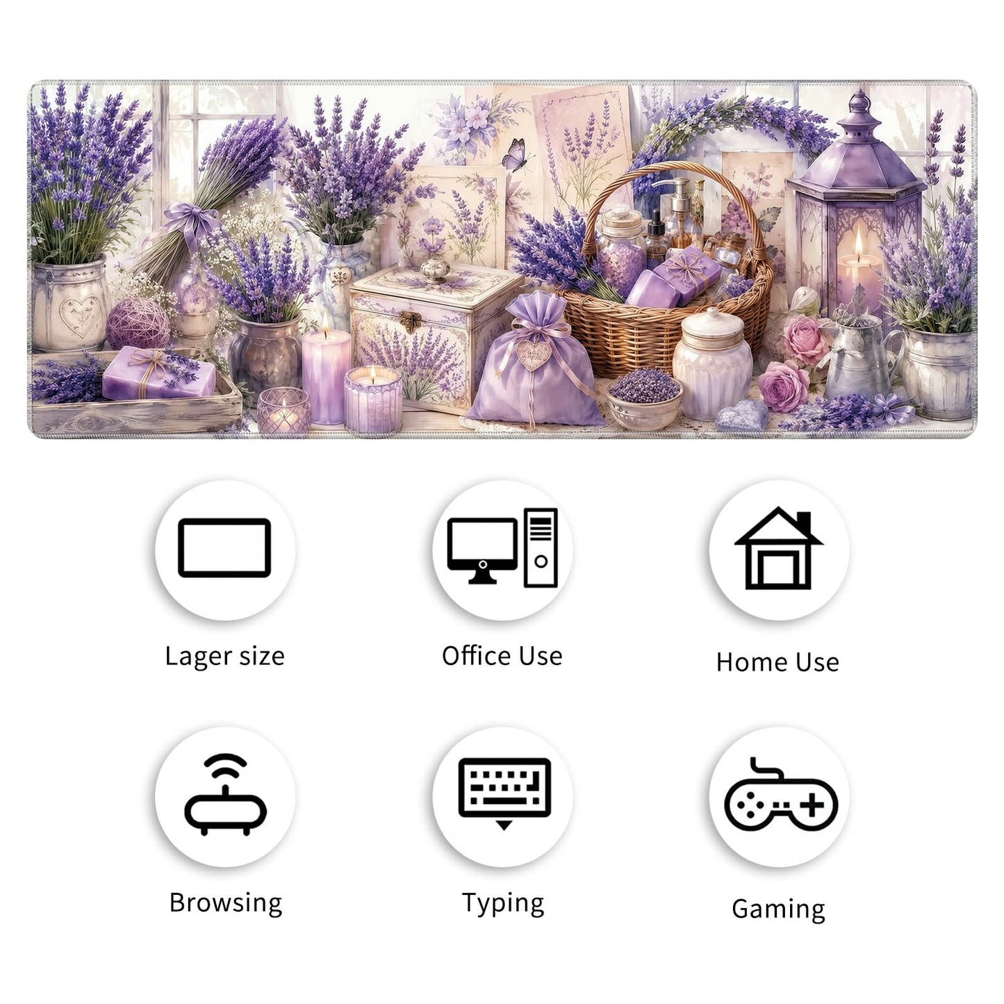 Desk Mat Large Gaming Mouse Pad + Coaster