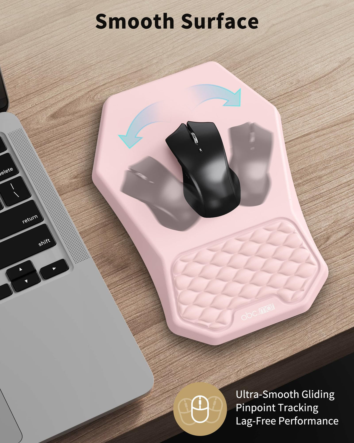 Ergonomic Mouse Pad with Wrist Rest & Keyboard Wrist Rest Support Set