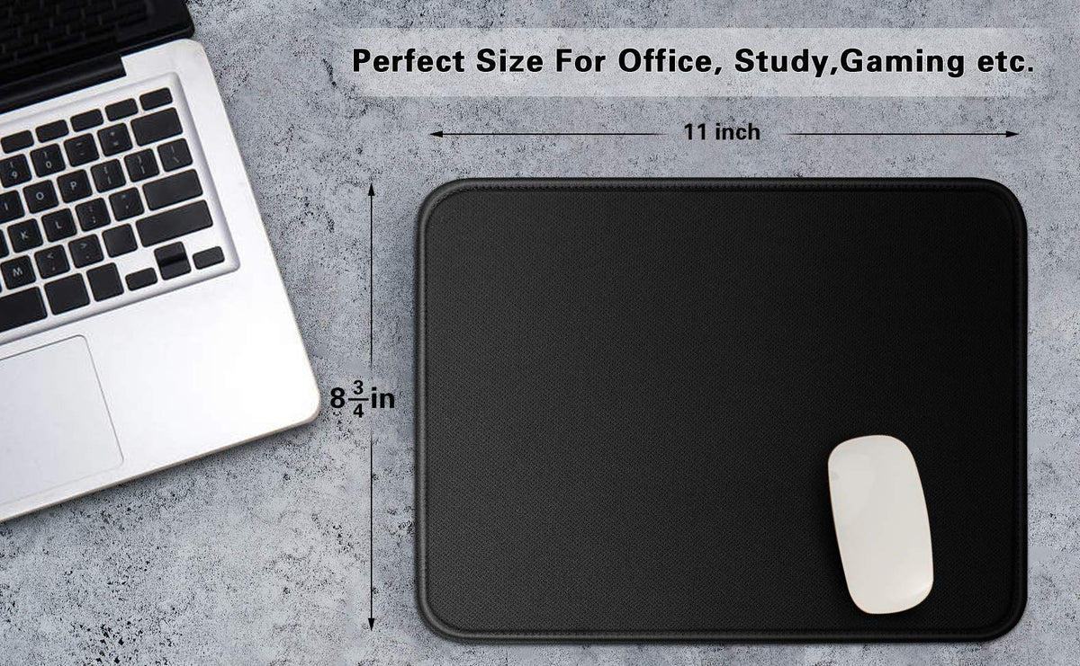 Mouse Pad Bundle Stitched Edges Premium Waterproof Gaming Mouse Mat Pad, Extends Battery Life