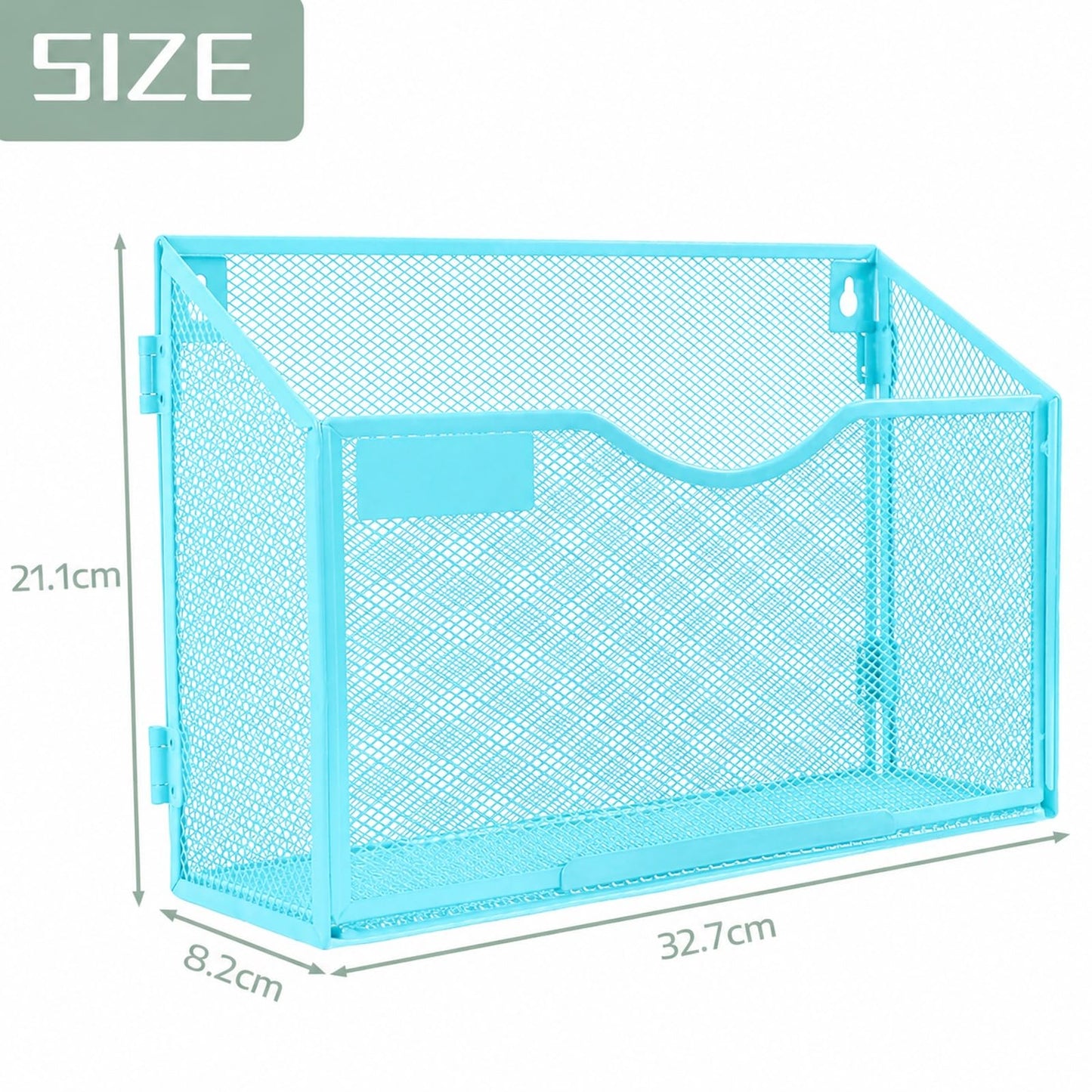 IOUGDSEC 3 Packs 1 Tier A4 Mesh in Tray Hanging Wall File Holder Magazine Document Holder Mail