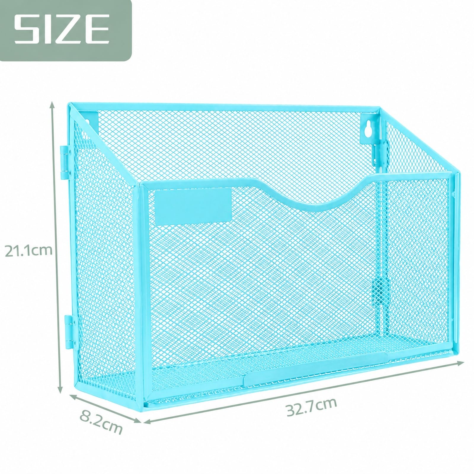 IOUGDSEC 3 Packs 1 Tier A4 Mesh in Tray Hanging Wall File Holder Magazine Document Holder Mail