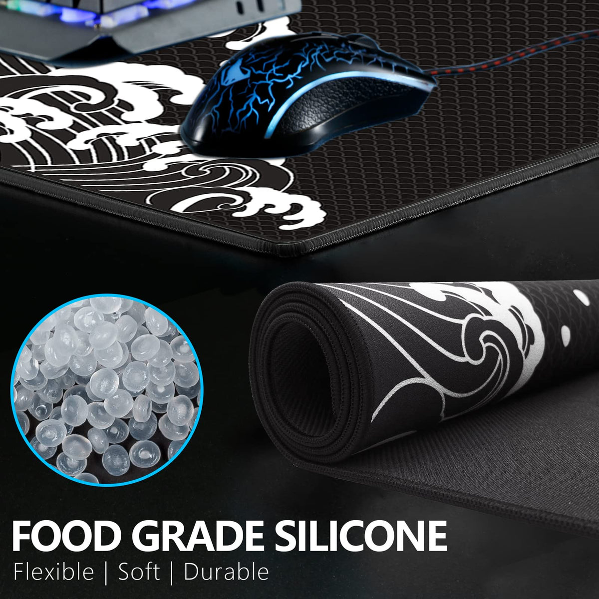 X-Raypad Aqua Control Plus Wave Gaming Mouse Pad, Ultra-High Precision Mouse Pad with Perfect Speed