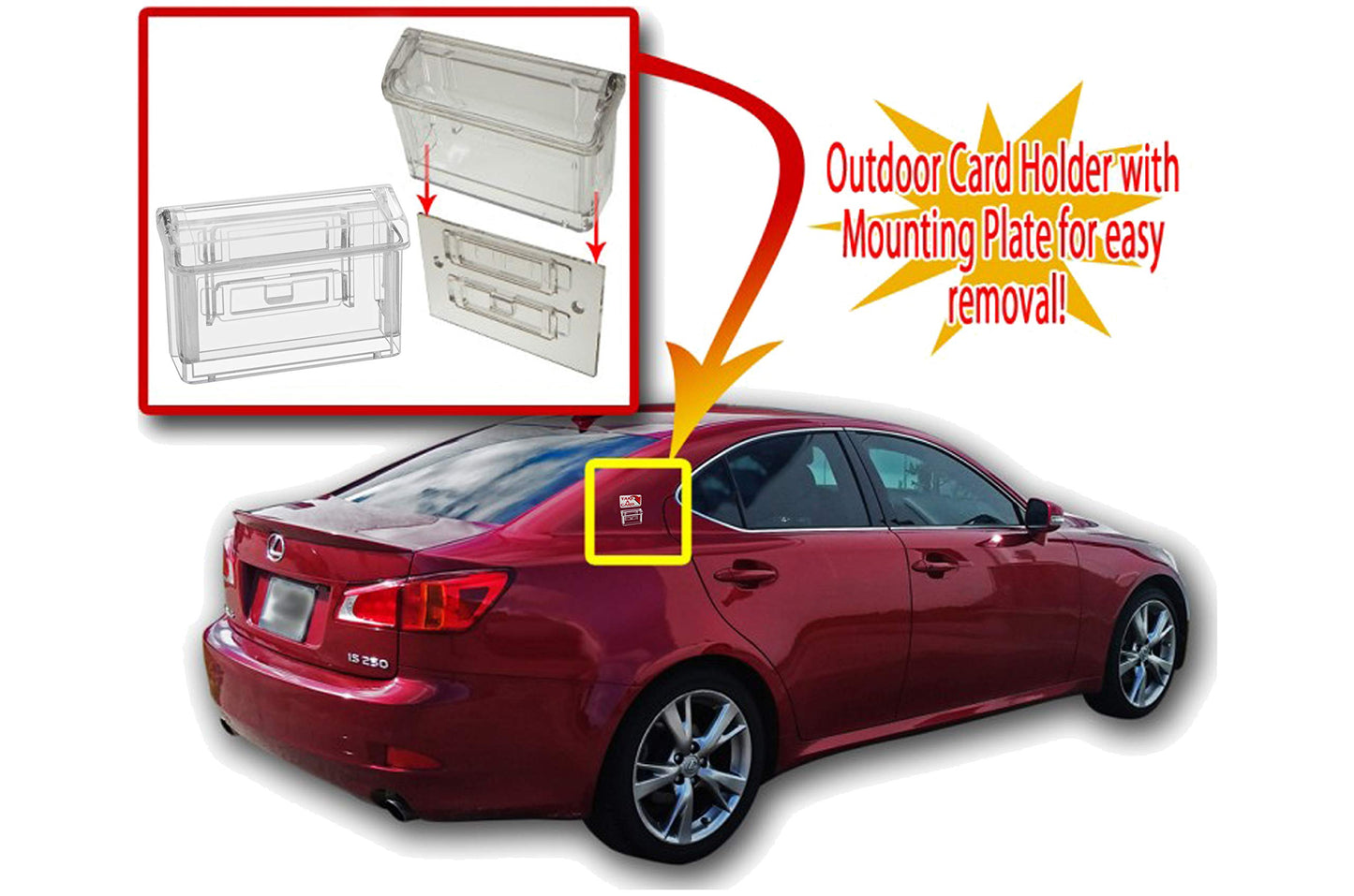 Source One Better Quality Card Mobile Outdoor Business Card Holders Car (S1-OTDBC)