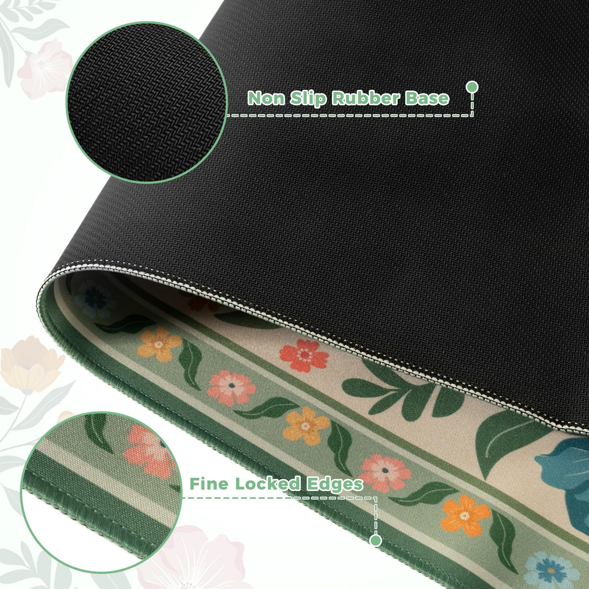 iLeadon Computer Desk Mat with Smooth Surface, Large Mouse Pad for Desk
