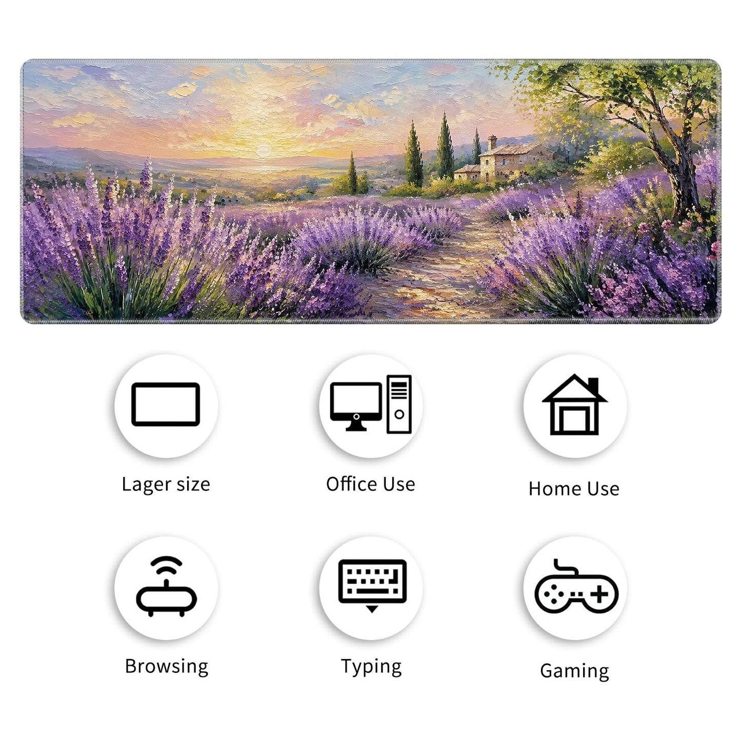 Desk Mat Large Gaming Mouse Pad + Coaster