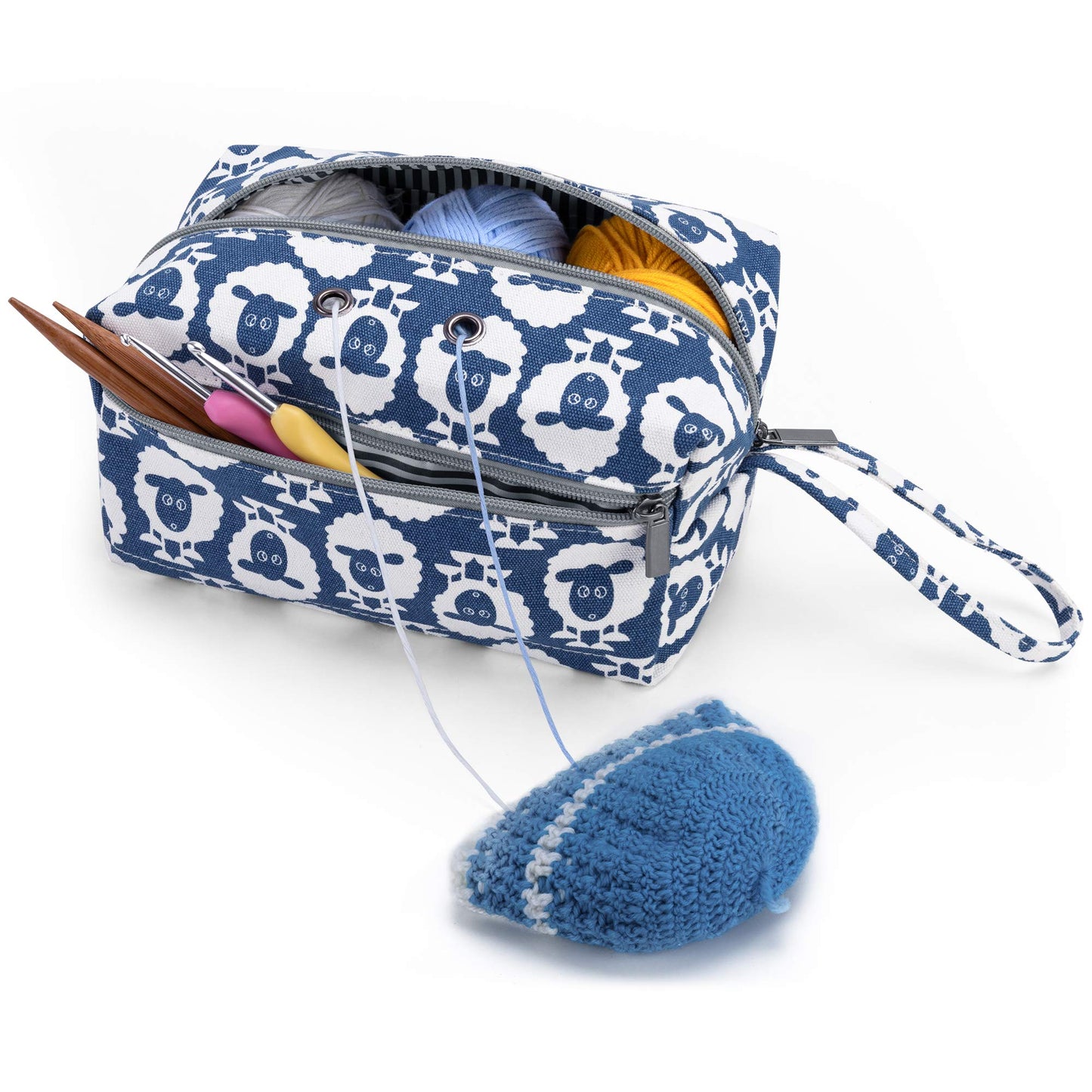 LUXJA Small Yarn Storage Bag for Yarn Skeins, Sheep