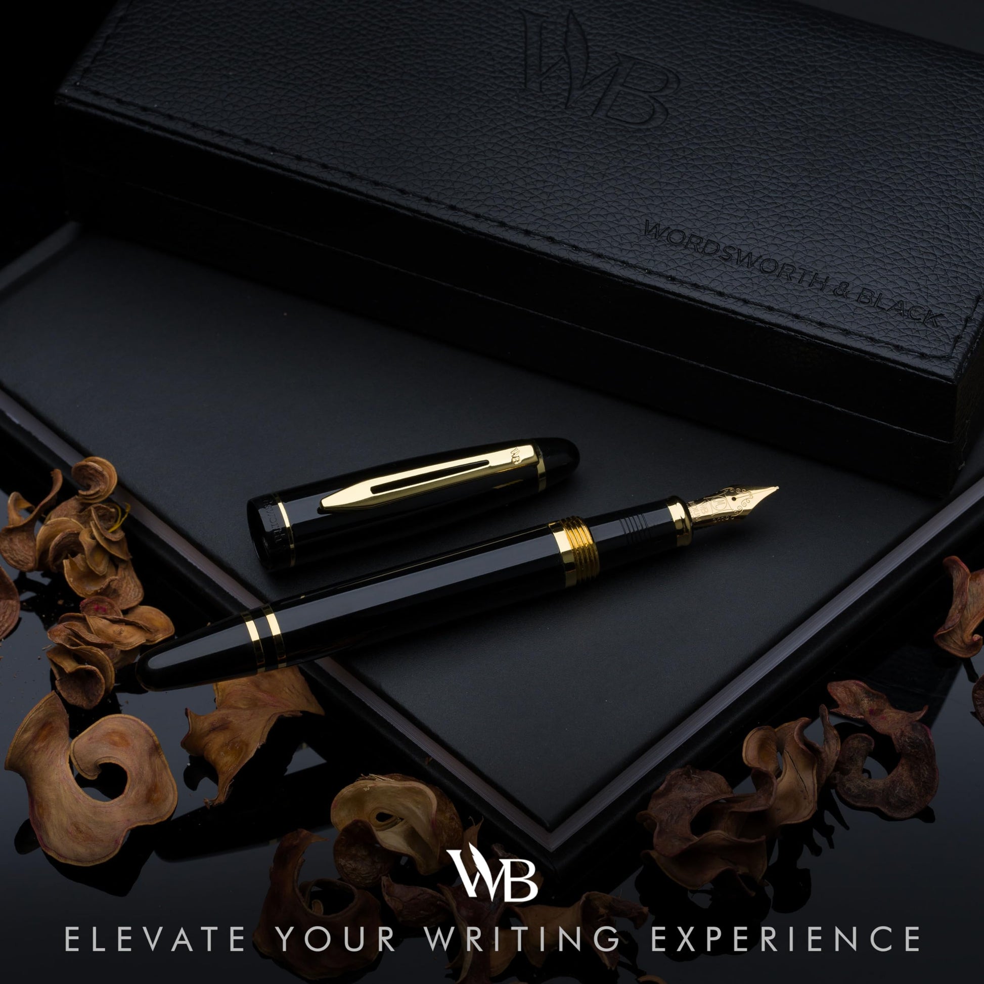 Wordsworth & Black Majesti Fountain Pen Set for Writing, Medium Nib