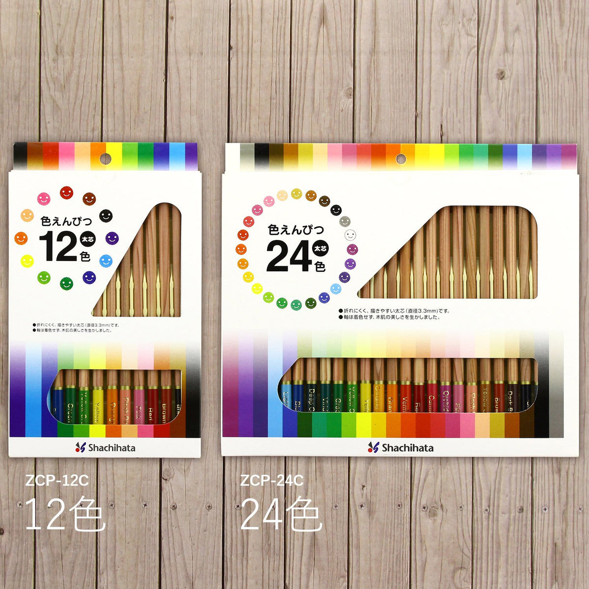 Brush pencil thick core ZCP-24C 24 colors