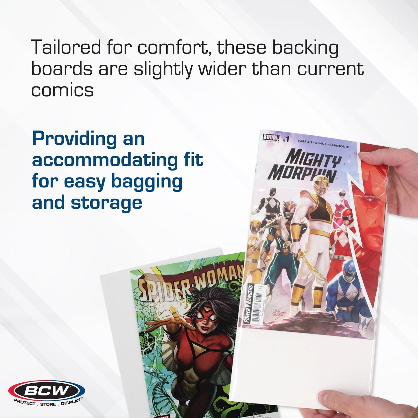 BCW Current Comic Backing Boards, 6.75 x 10.5 Inches, 24 Pt, 100 Count