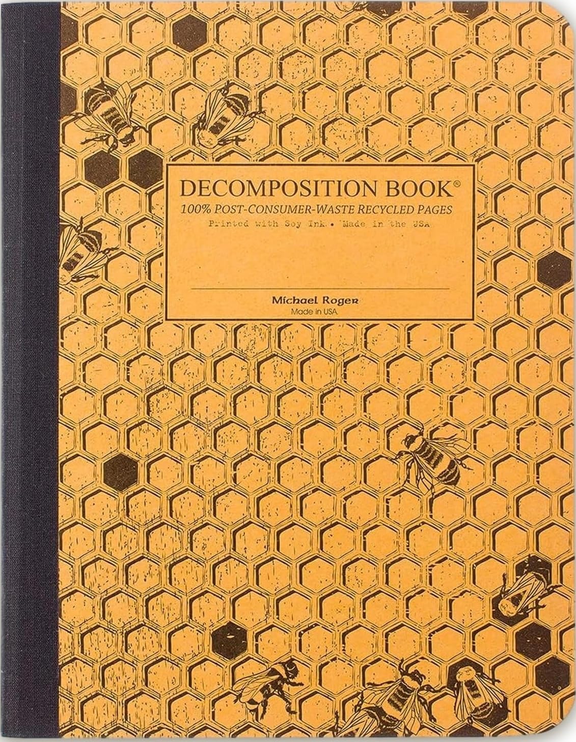 Decomposition Honeycomb College Ruled Composition Notebook - 9.75 x 7.5 Journal with 160 Lined