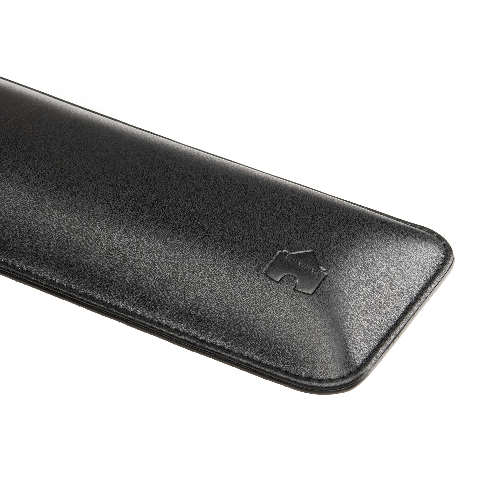 Bailey Full Size by Castle - Leather Ergonomic Computer Wrist Rest Pad for Keyboards with Around