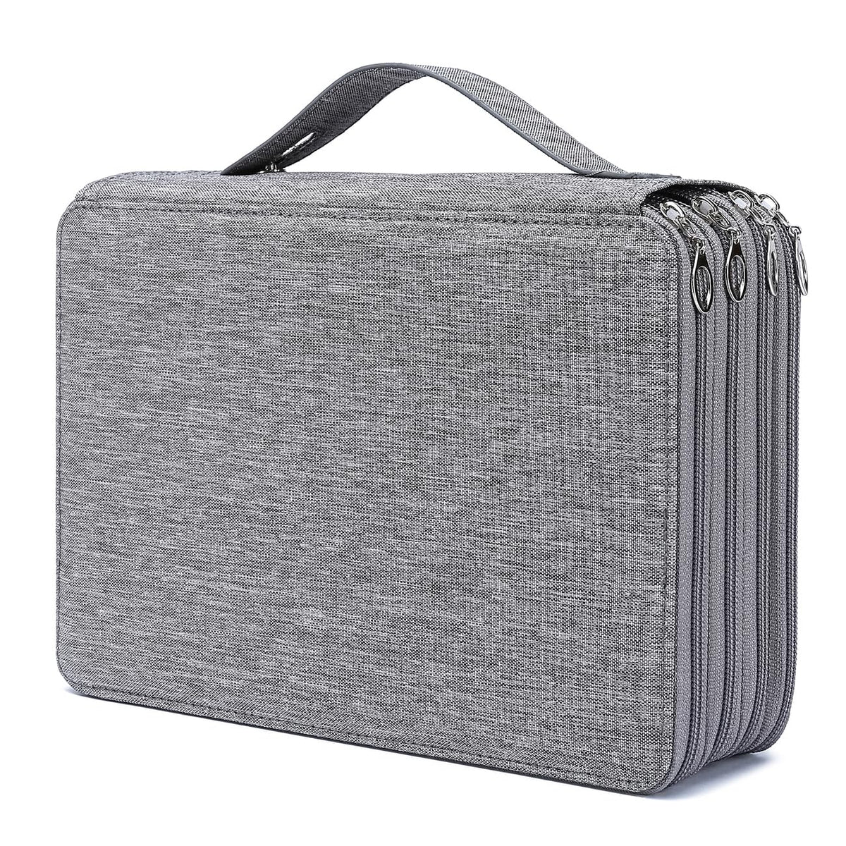 YOUNGCOL 200 Slots Colored Pencil Case - Deluxe Oxford Fabric Pencil Organizer Holder With Zipper