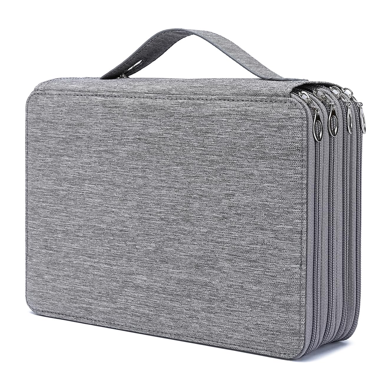YOUNGCOL 200 Slots Colored Pencil Case - Deluxe Oxford Fabric Pencil Organizer Holder With Zipper