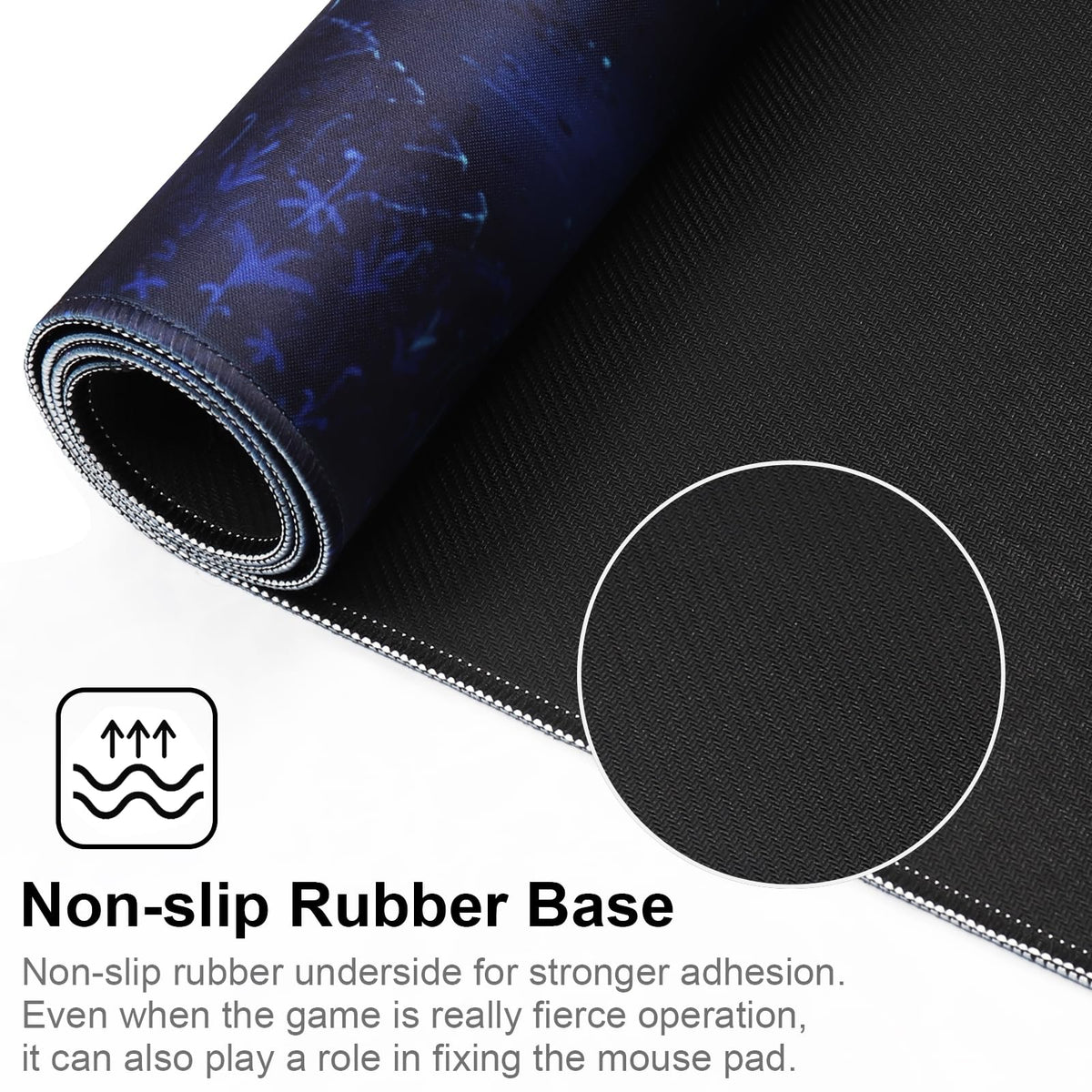 Jahosin Large Gaming Mouse Pad with Stitched Edges,[35.4x15.7In] Extended Mouse Pad with Non-Slip