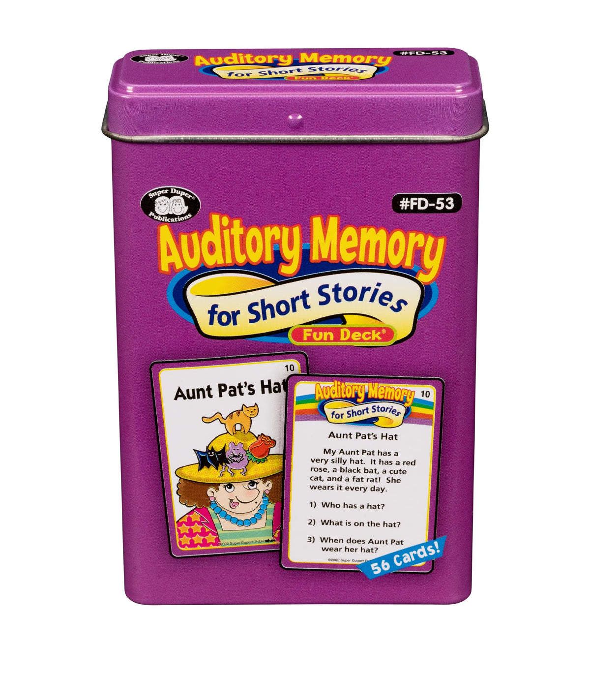 Super Duper Publications | Auditory Memory for Short Stories Fun Deck | Listening Comprehension