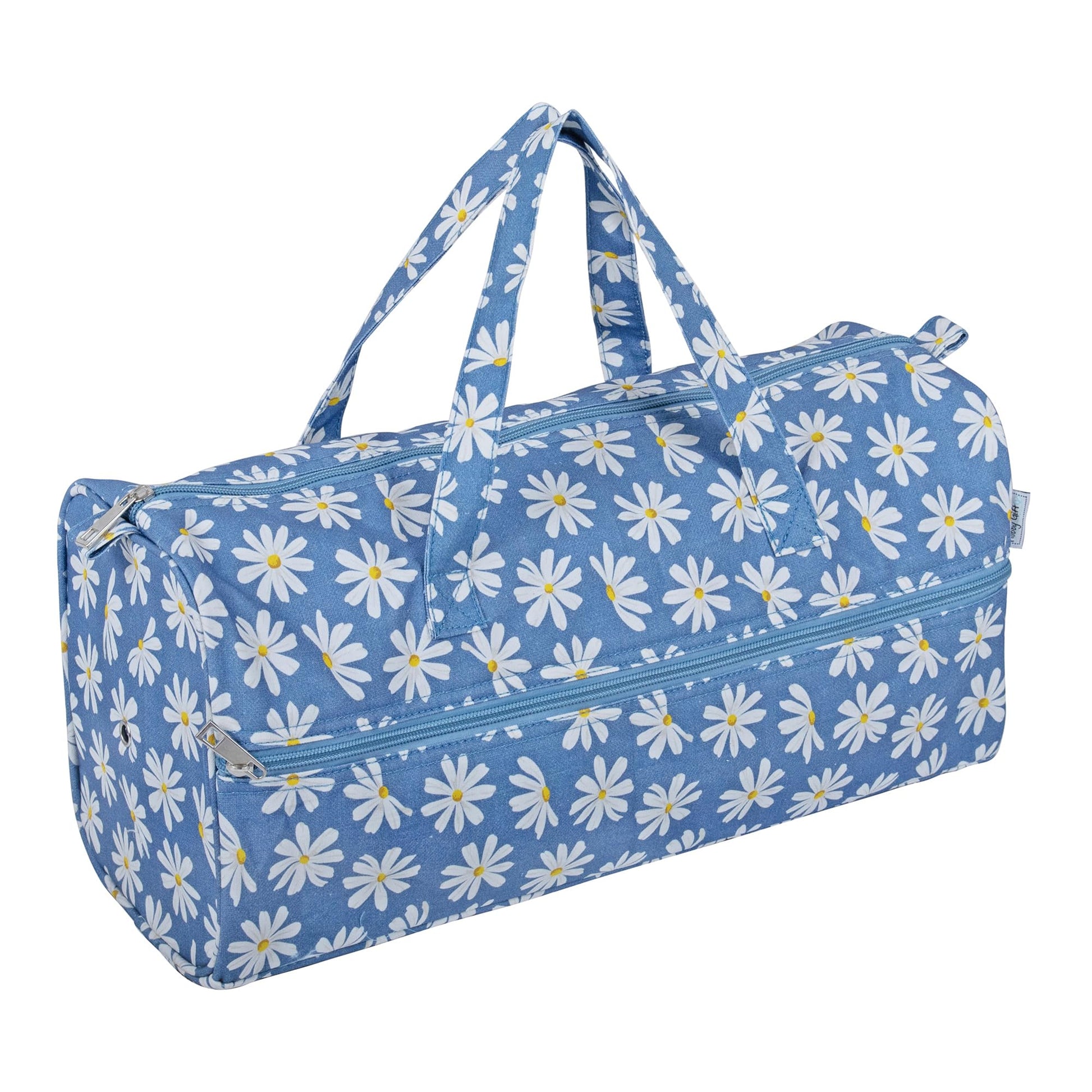 Hobby Gift Knitting Bag Large Yarn Storage Bag with Zippered Compartments for Knitting Needles