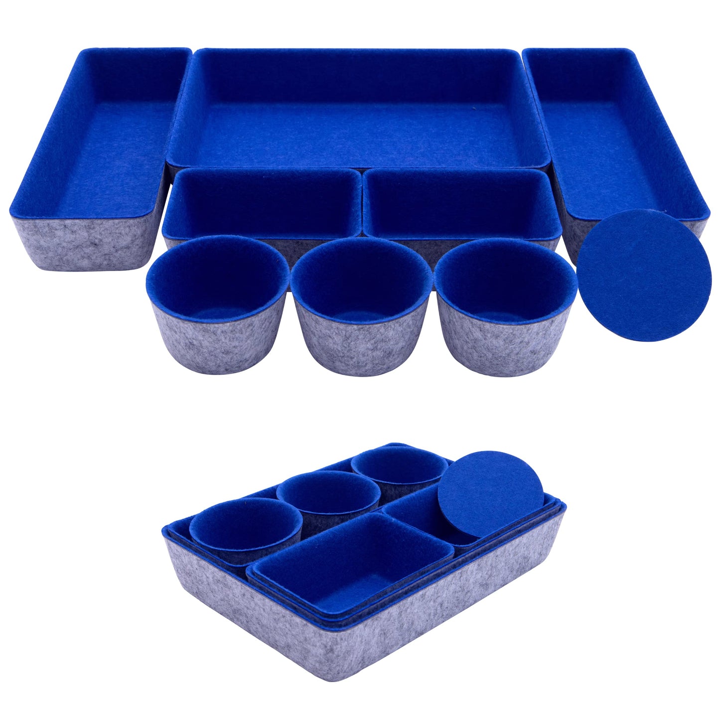 Teeo - Felt Drawer Organizer - Desk Accessories - Office Organization - Kitchen Organizer - Jewelry