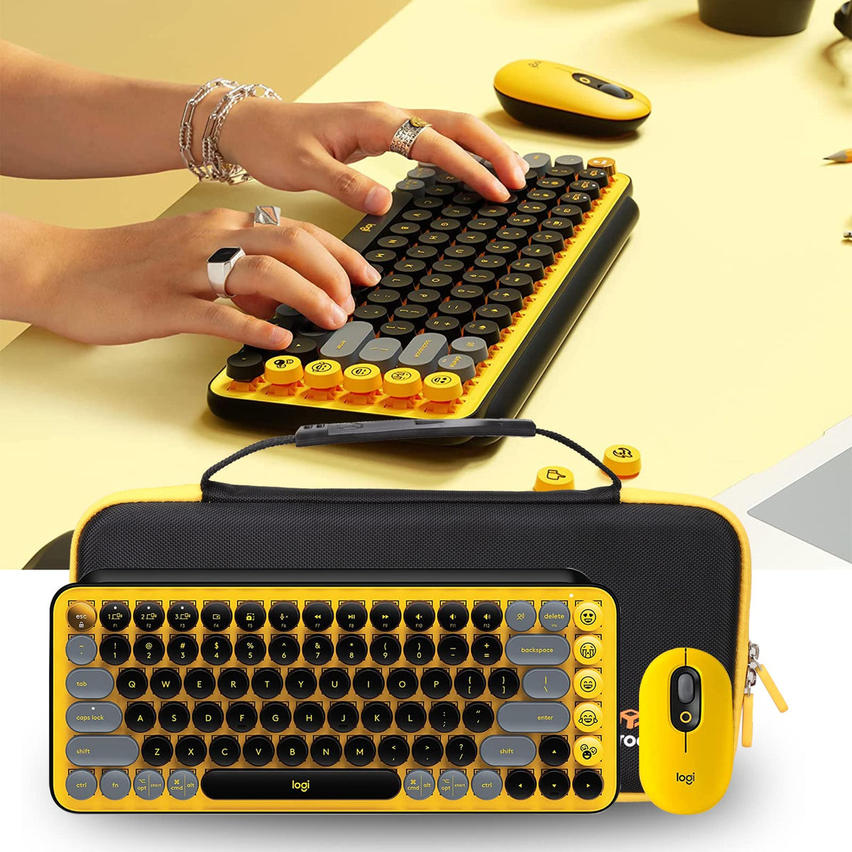 Aproca Case for Logitech POP Keys + POP Mouse Wireless Keyboard (Case Only)