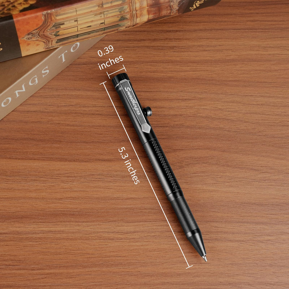 SMOOTHERPRO 2-in-1 Pen and Pencil, Compatible with Parker Refill,Black