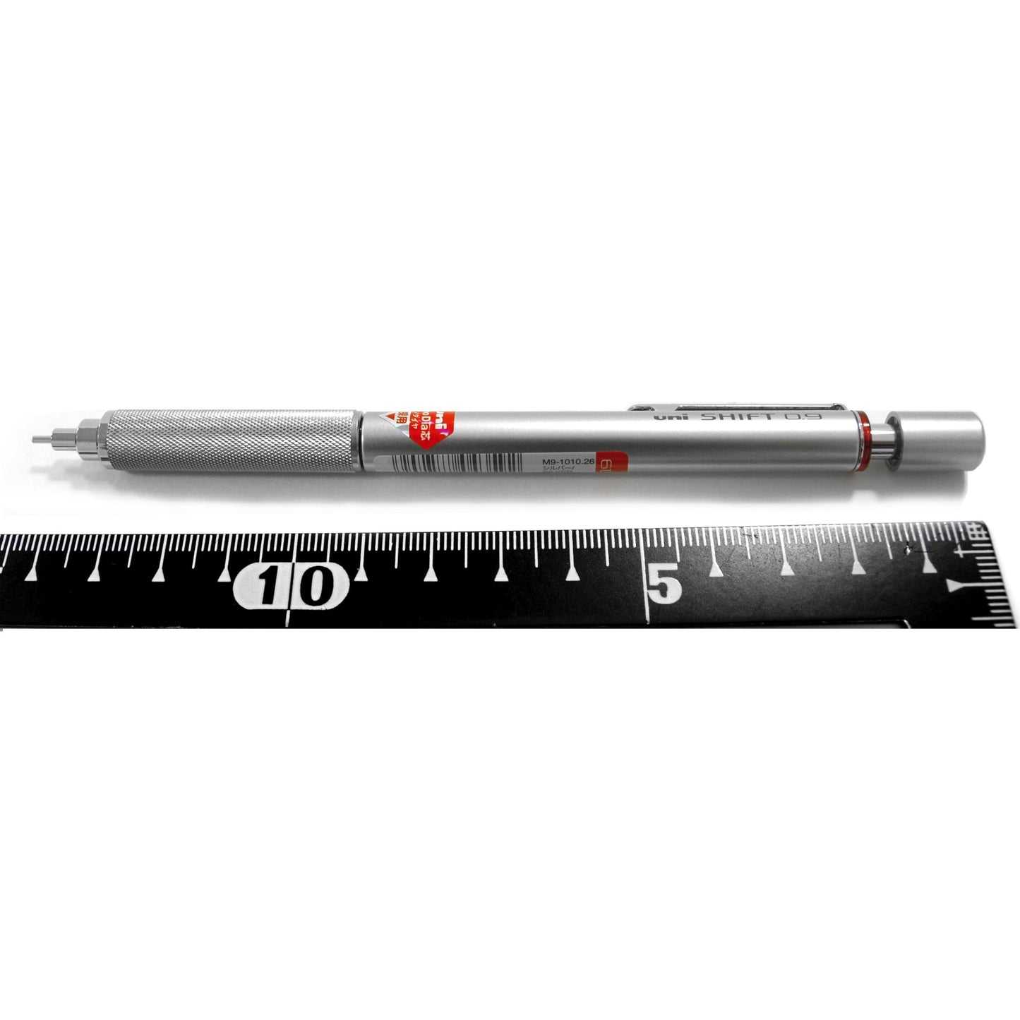 Uni M71010.26 Shift Pipe Lock Drafting 0.7mm Pencil, Silver Body with Orange Accent (M71010.26)