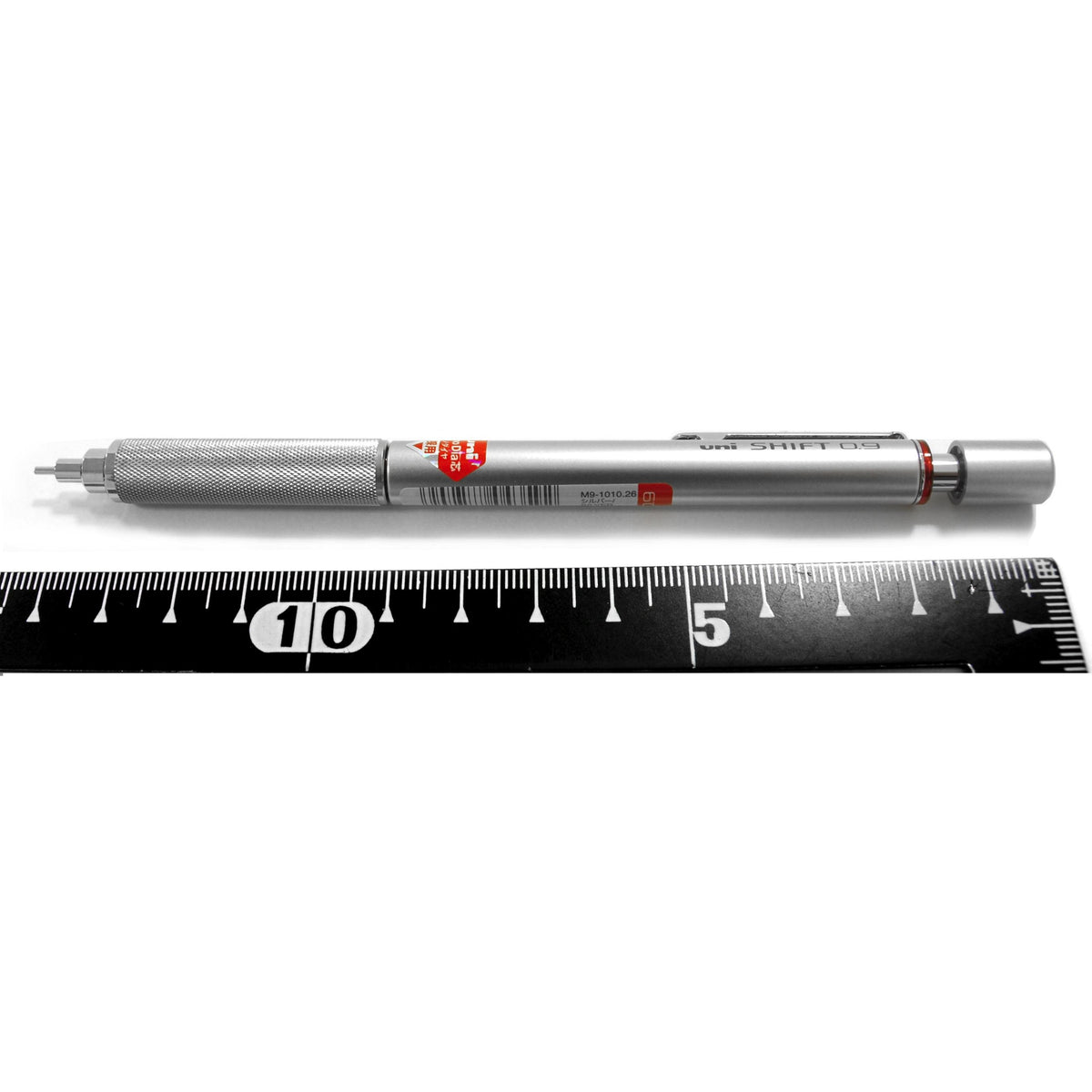 Uni M71010.26 Shift Pipe Lock Drafting 0.7mm Pencil, Silver Body with Orange Accent (M71010.26)