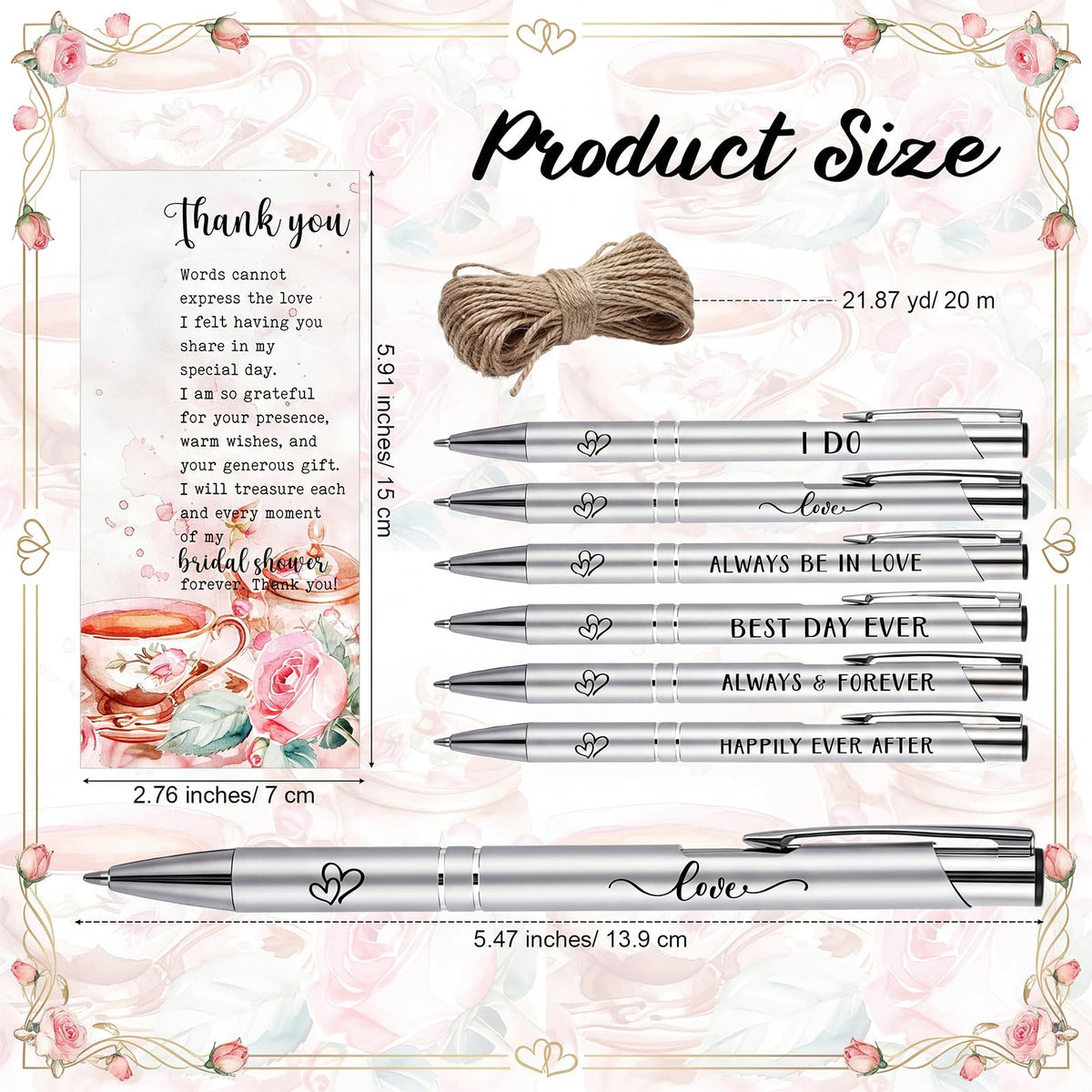 Chiisong 30 Sets Bridal Shower Favors for Guests, Tea Party