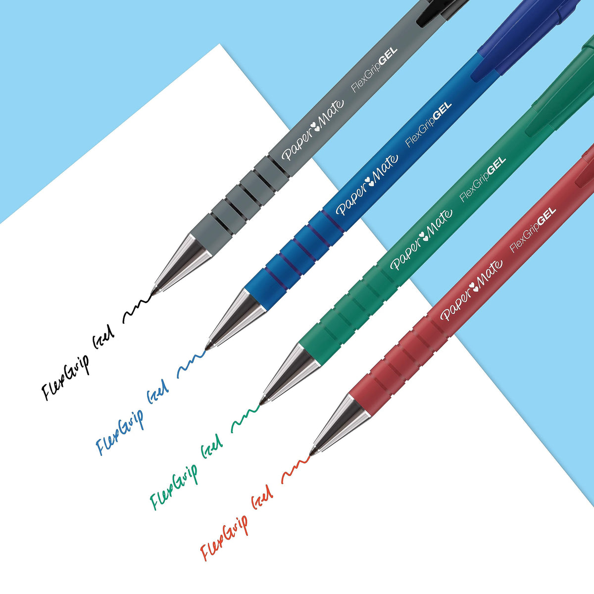 Paper Mate FlexGrip Gel Pens | Medium Point (0.7 mm) | Handwriting Pens & Stationery Supplies |