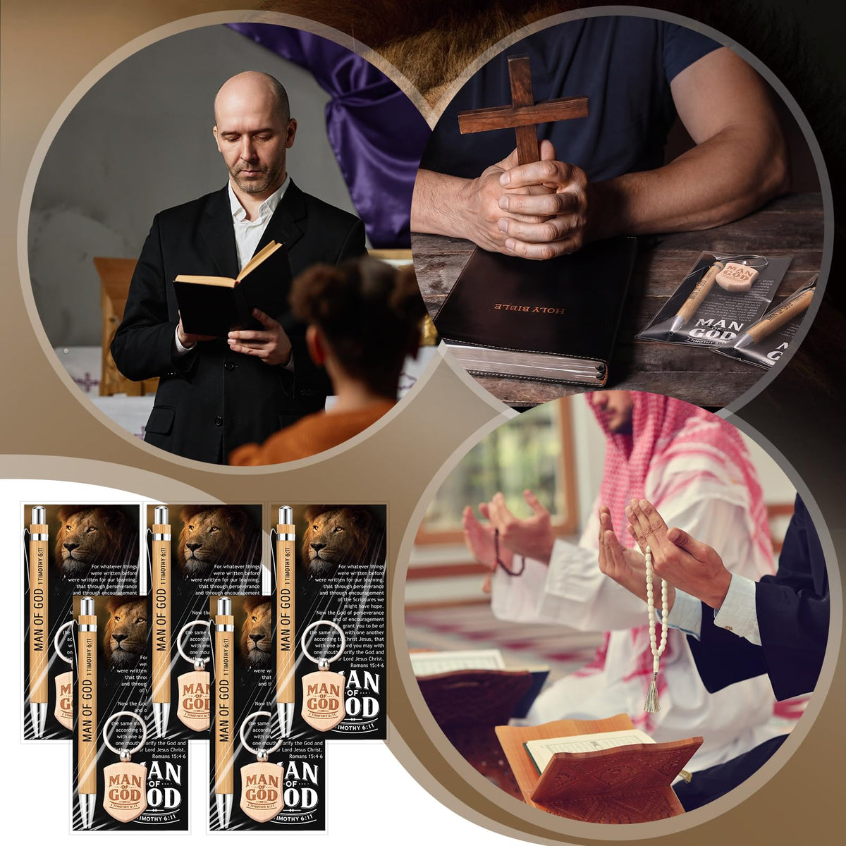 Landical 36 Sets Pastor Appreciation Gifts for Men Christian Pastor Gifts