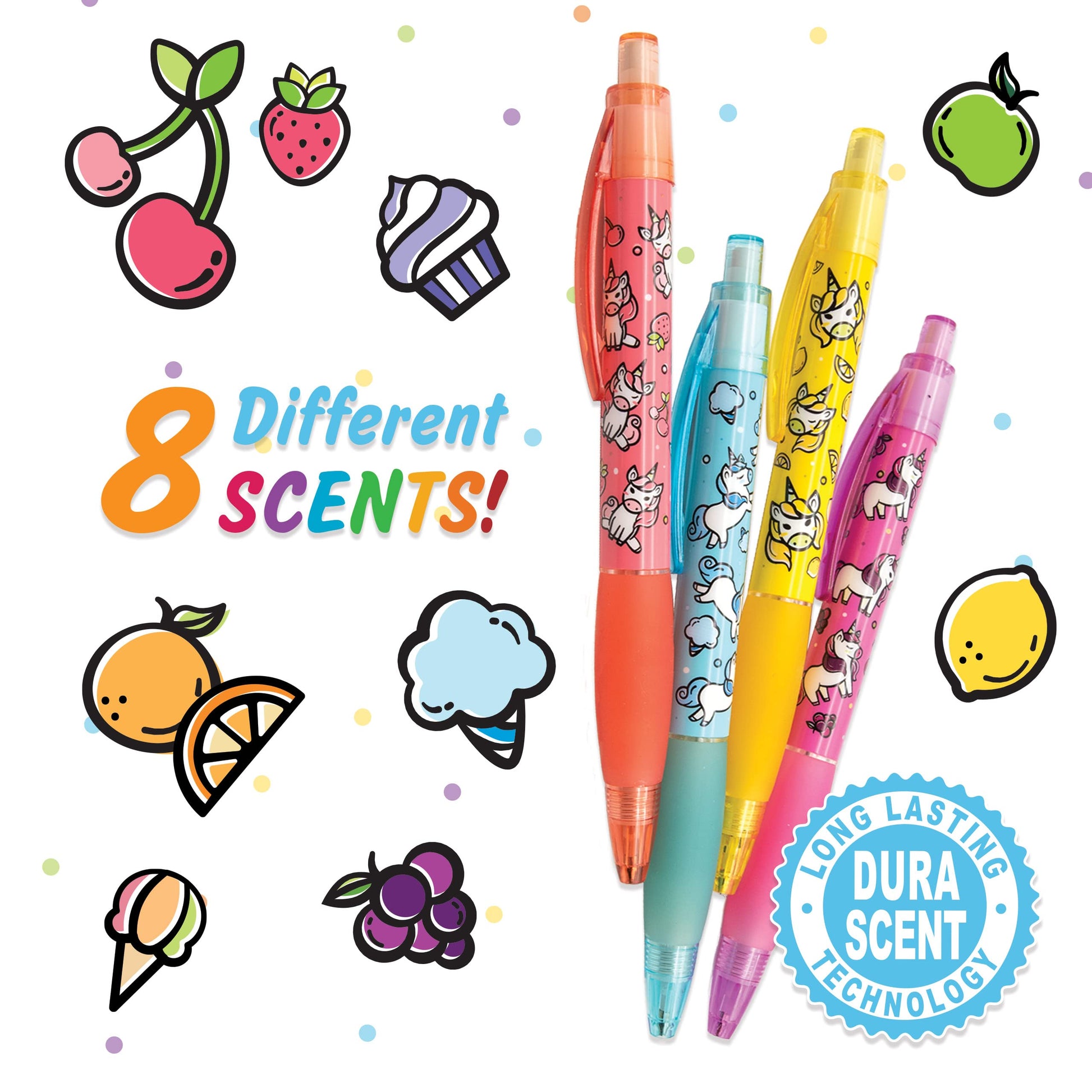 Mechanical Smencils (2 Pack) - Patented Gourmet Scented Mechanical Pencils, 8 Count, Medium Point