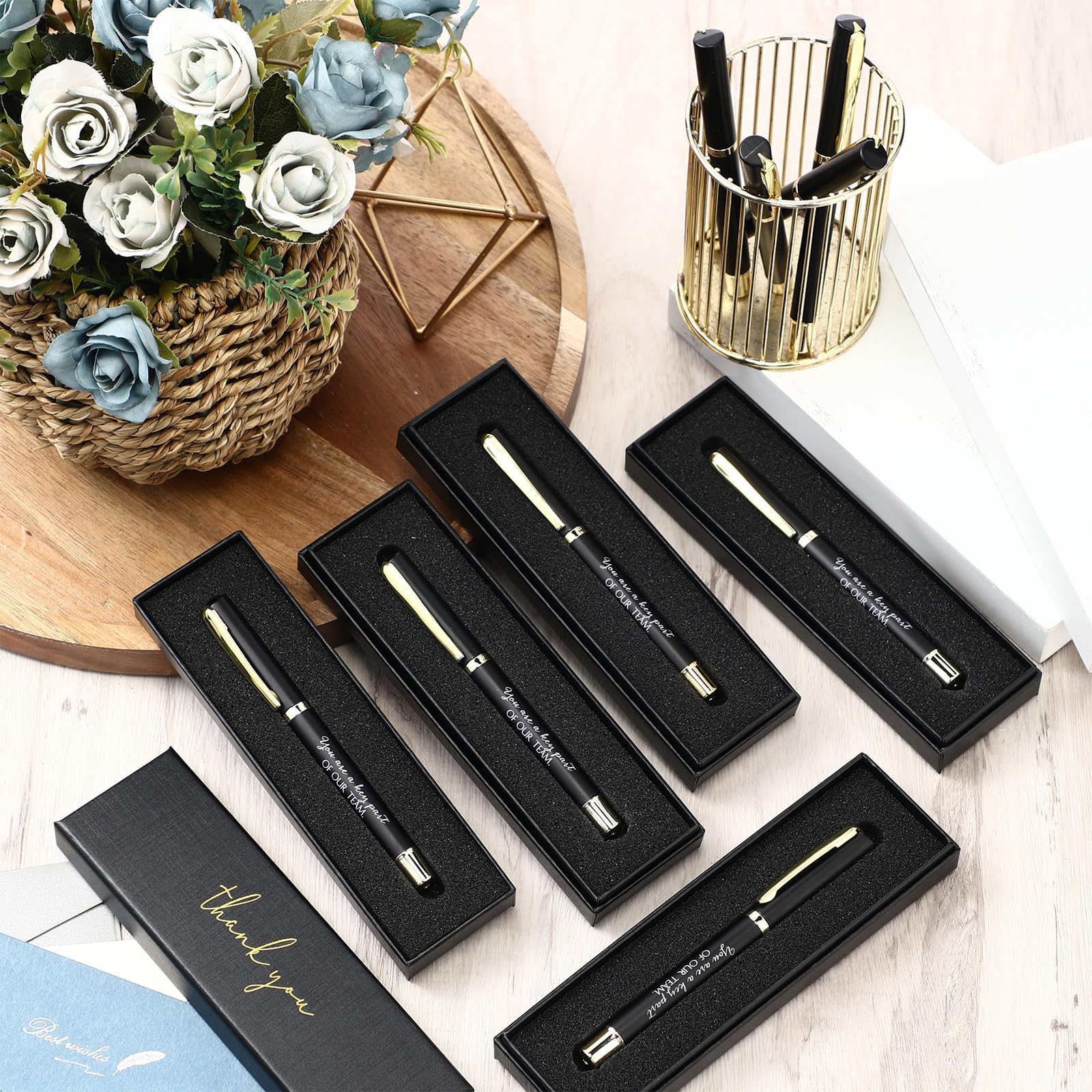 PerKoop 10 Sets Thank You Gifts, Appreciation Pens with Boxes for Men Women