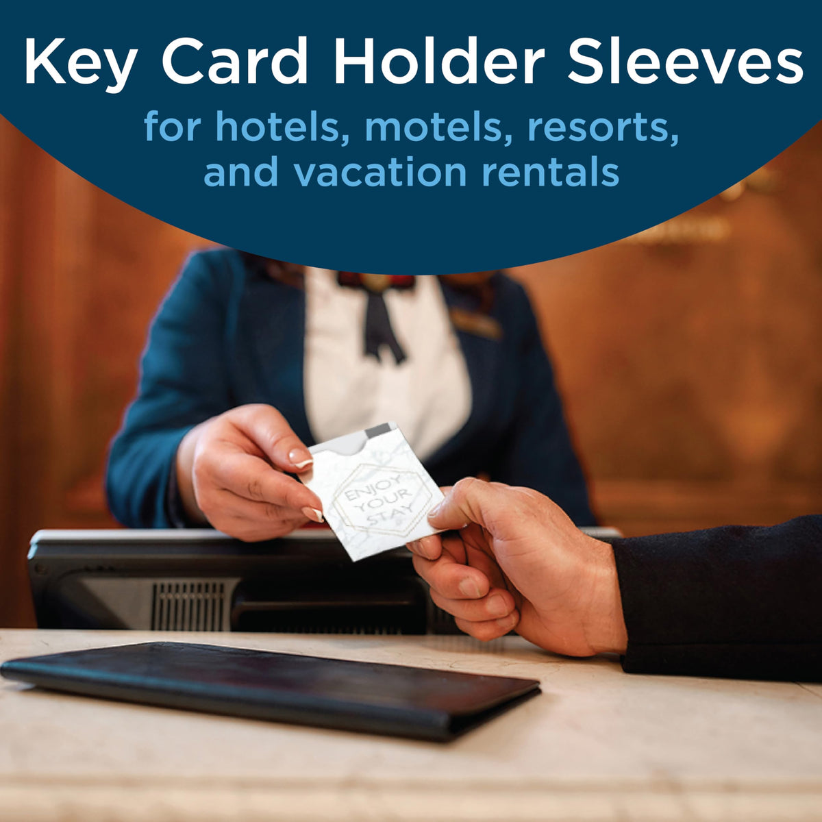 Guardian Key Card Holder Sleeves, Pack of 500 Small Envelopes for Hotel Key Cards, Gift Cards