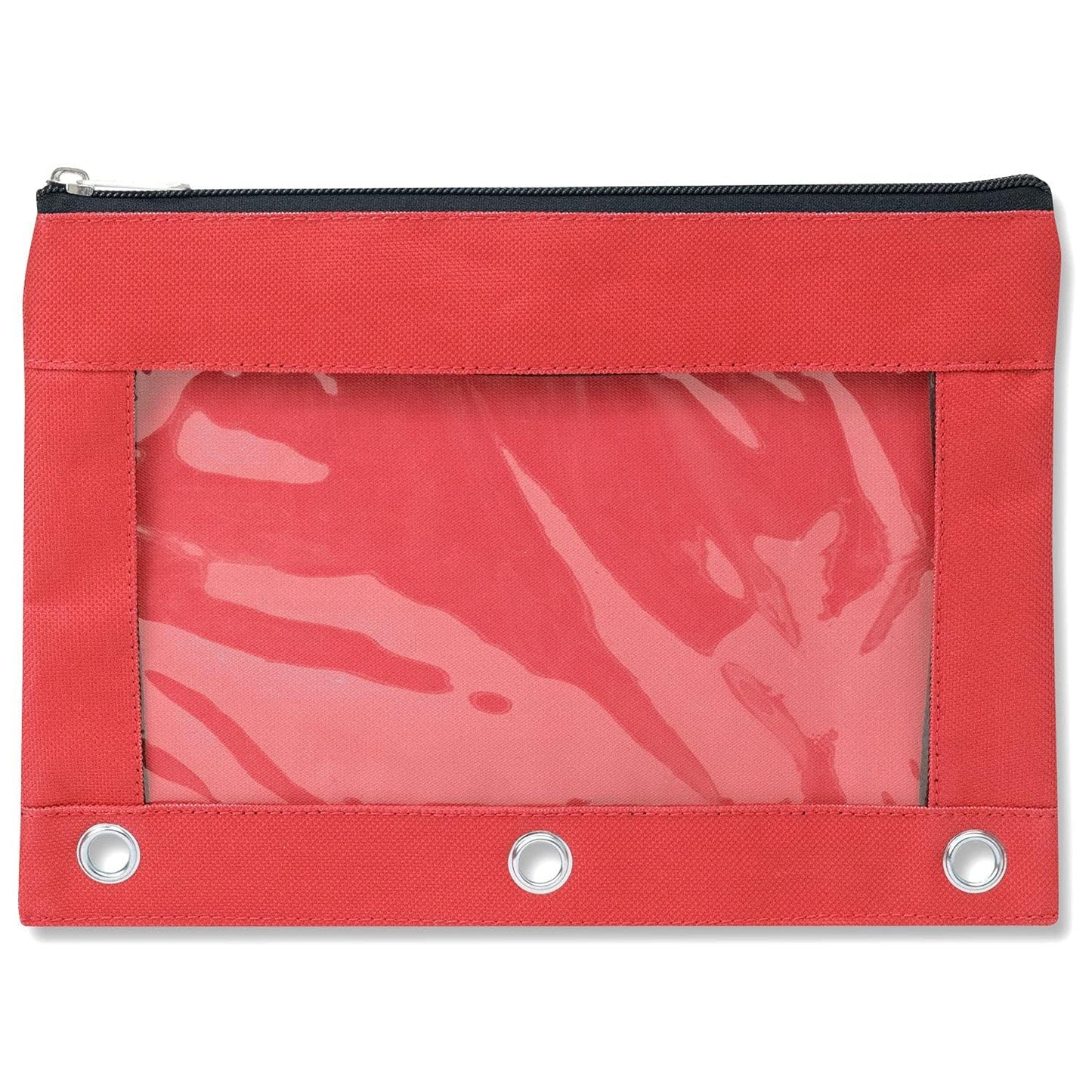 Trail maker 25 Pack Clear Pencil Pouch for 3 Ring Binder Bulk Pencil Pouch Bags for Binder with See
