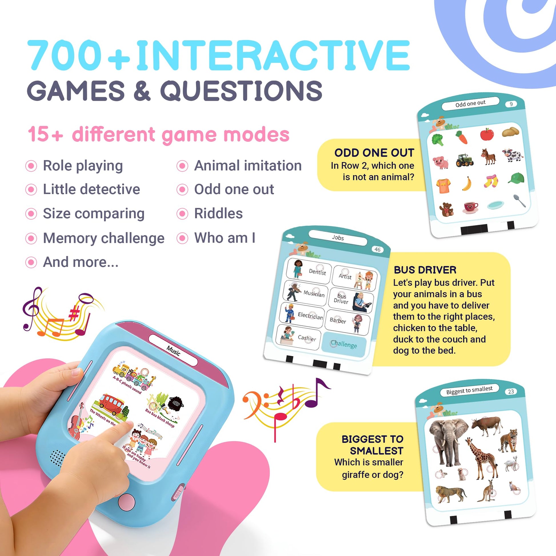 QuTZ Talking Flash Cards, Phonics Flash Cards, Learn to Read with 246 Pages, 29+ Themes, 1200+