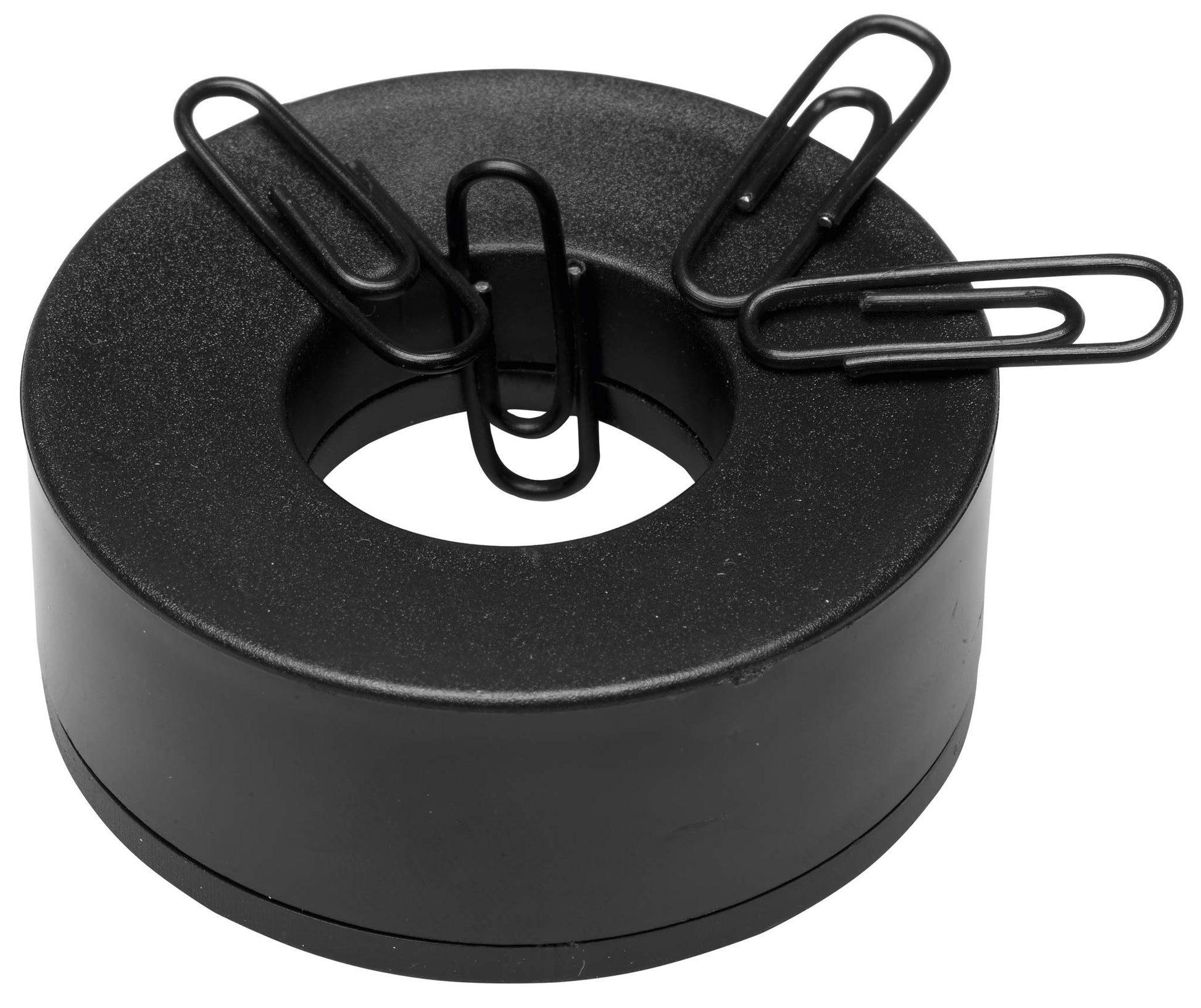 HAN 17652-32, i-Line Paper Clip Dispenser. Elegant, Attractive Accessory, Premium Quality with Ring