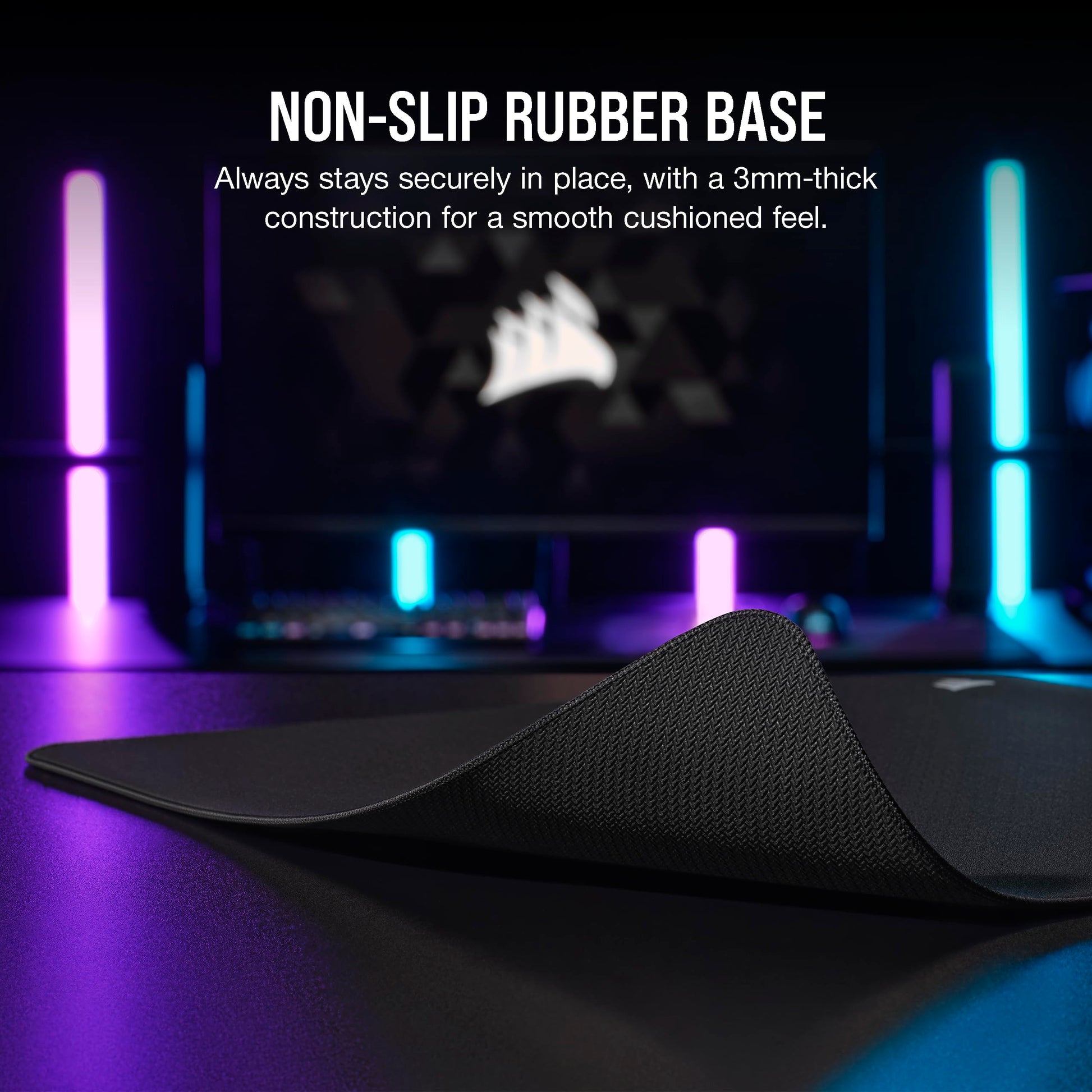 Corsair MM500 v2 Hybrid Cloth Gaming Large Mouse Pad – 45cm x 40cm – Spill-Proof Coating