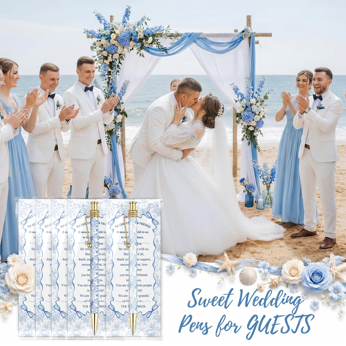 Tenceur 30 Set Bridal Shower Pen Gift for Bridal Shower Favors