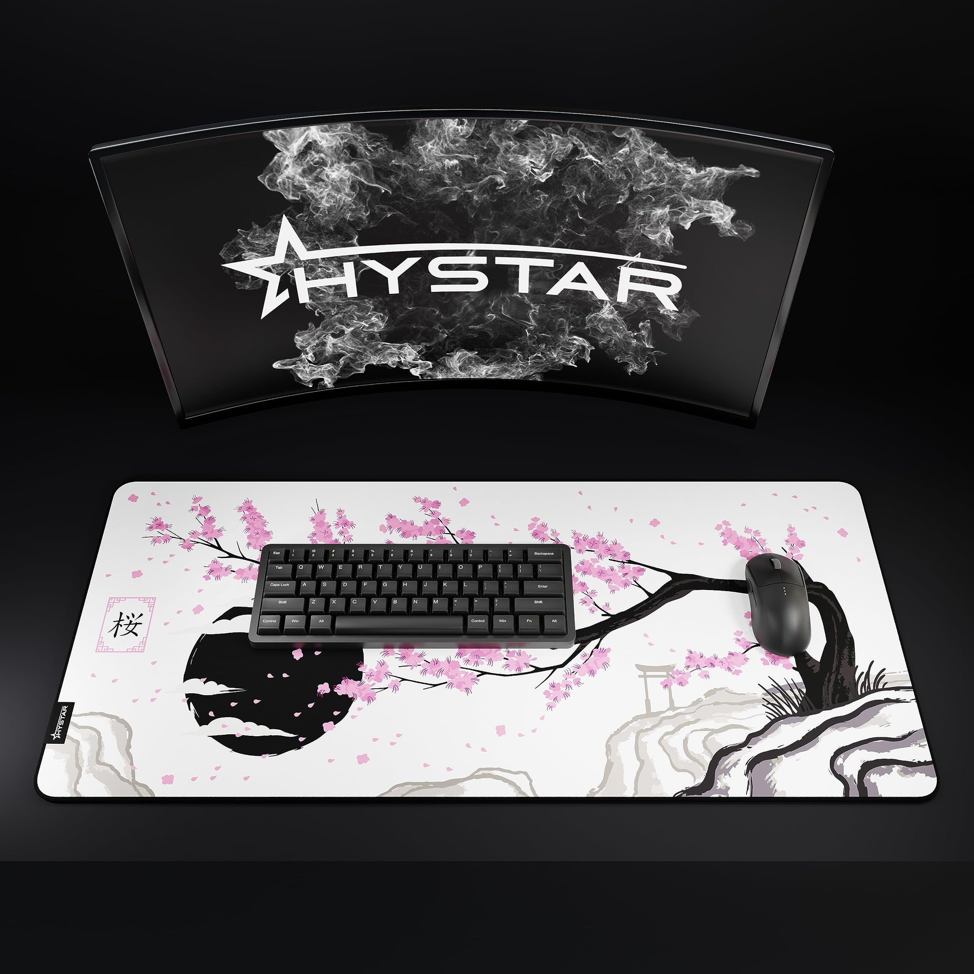 Hystar® Extended Gaming Mouse Pad | XXL 36" x 16" | 5mm Thick, Waterproof Surface, Smooth Polyester