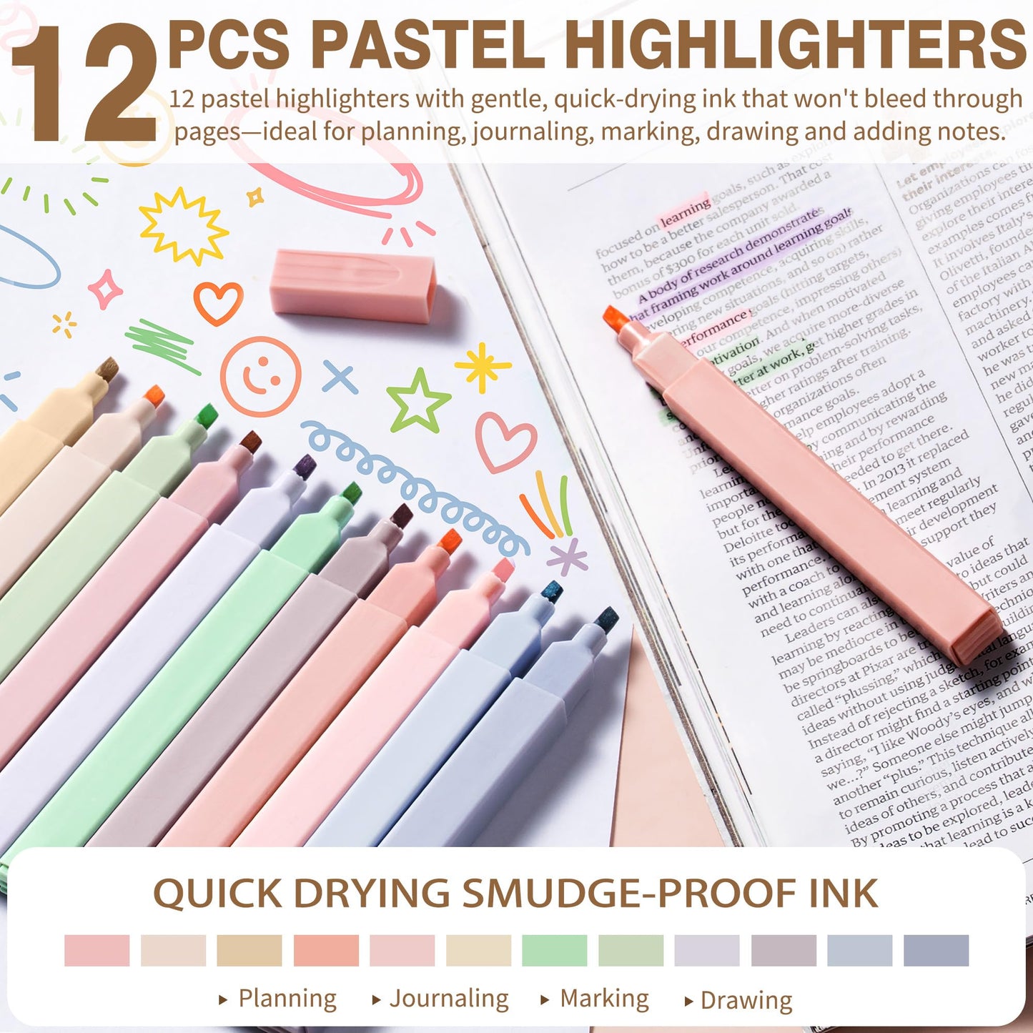 62PCS Aesthetic School Supplies Cute Back to School Supplies Stationary Set