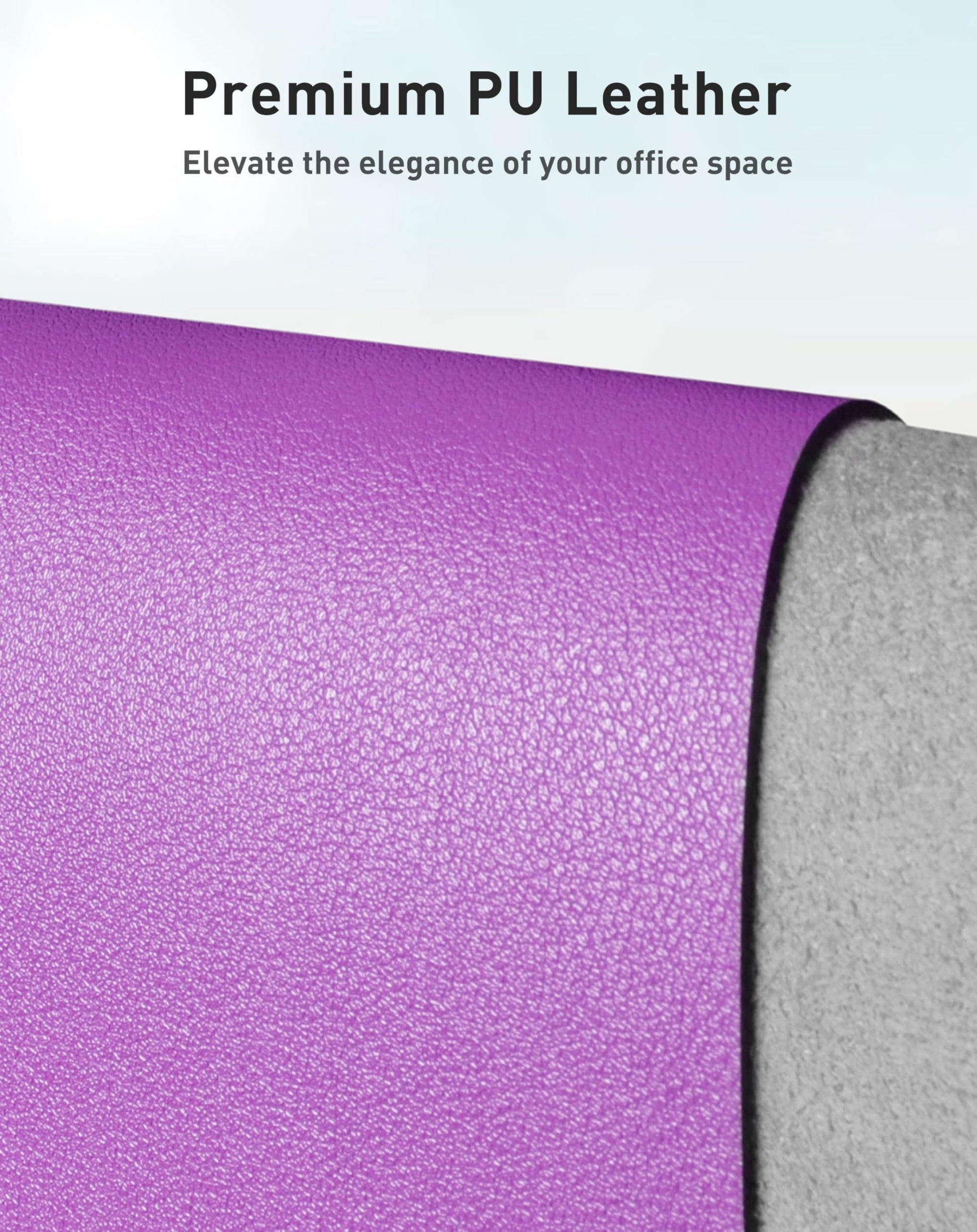 Aothia Faux Leather Desk Mat - Large Mouse Pad, Non-Slip PU Leather Blotter, Waterproof Writing