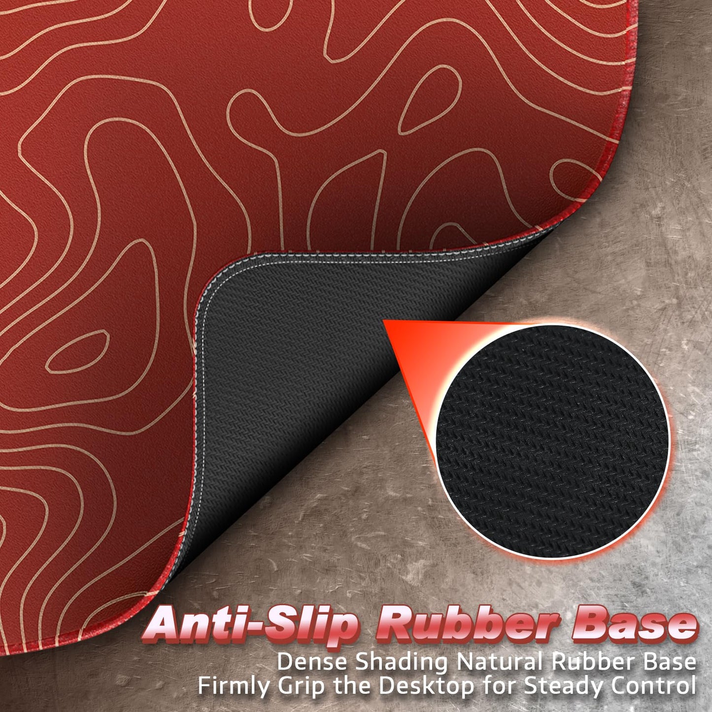 ATTACK SHARK CM02 Gaming Mouse Pad for Esports Speed Large Mouse mats for Desk Waterproof Surface