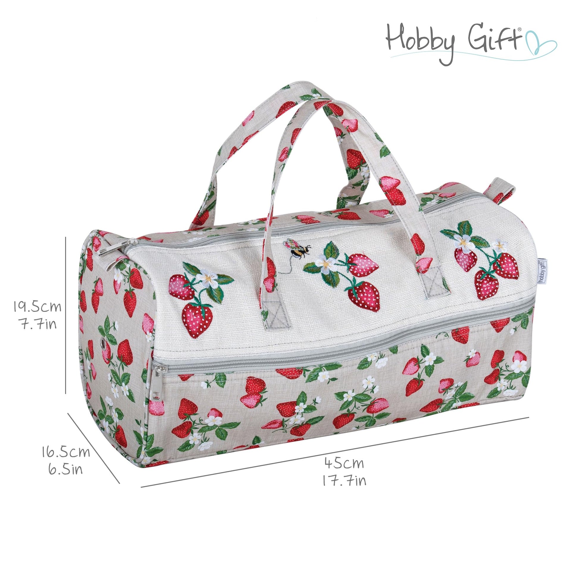 Hobby Gift Knitting Bag Large Yarn Storage Bag with Zippered Compartments for Knitting Needles