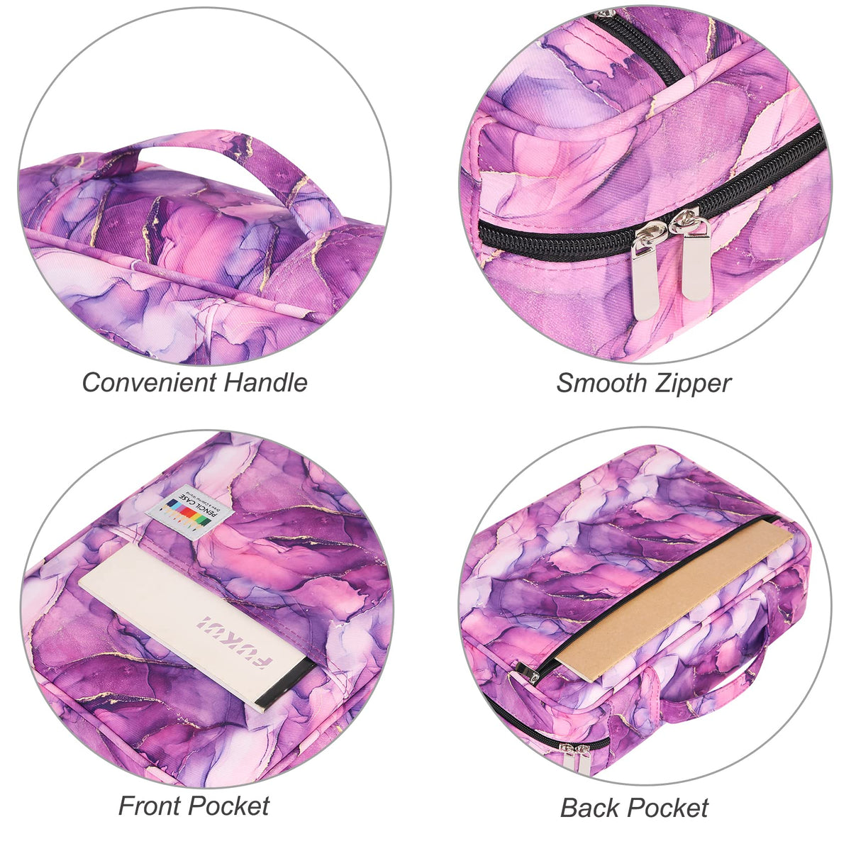 BOMKEE Large Capacity Pencil Case for Adults, 304 Slots Pen Case School Pencil Case Multi