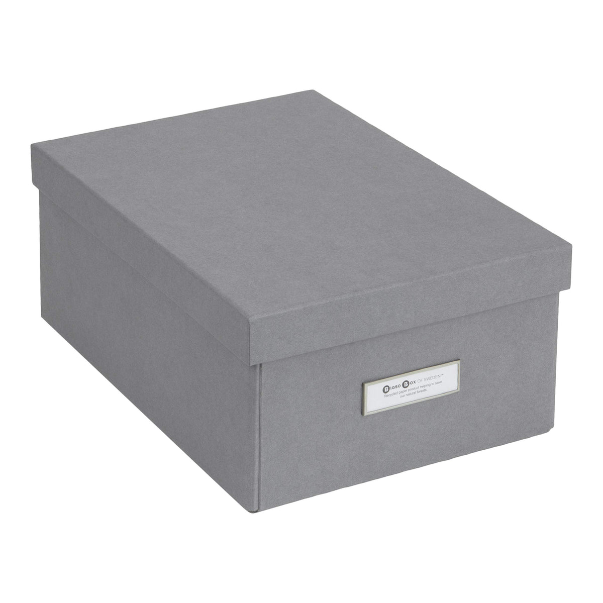 Bigso Karin Collapsible Storage Box - Photo Storage Box with Labelframe for Easy Identification