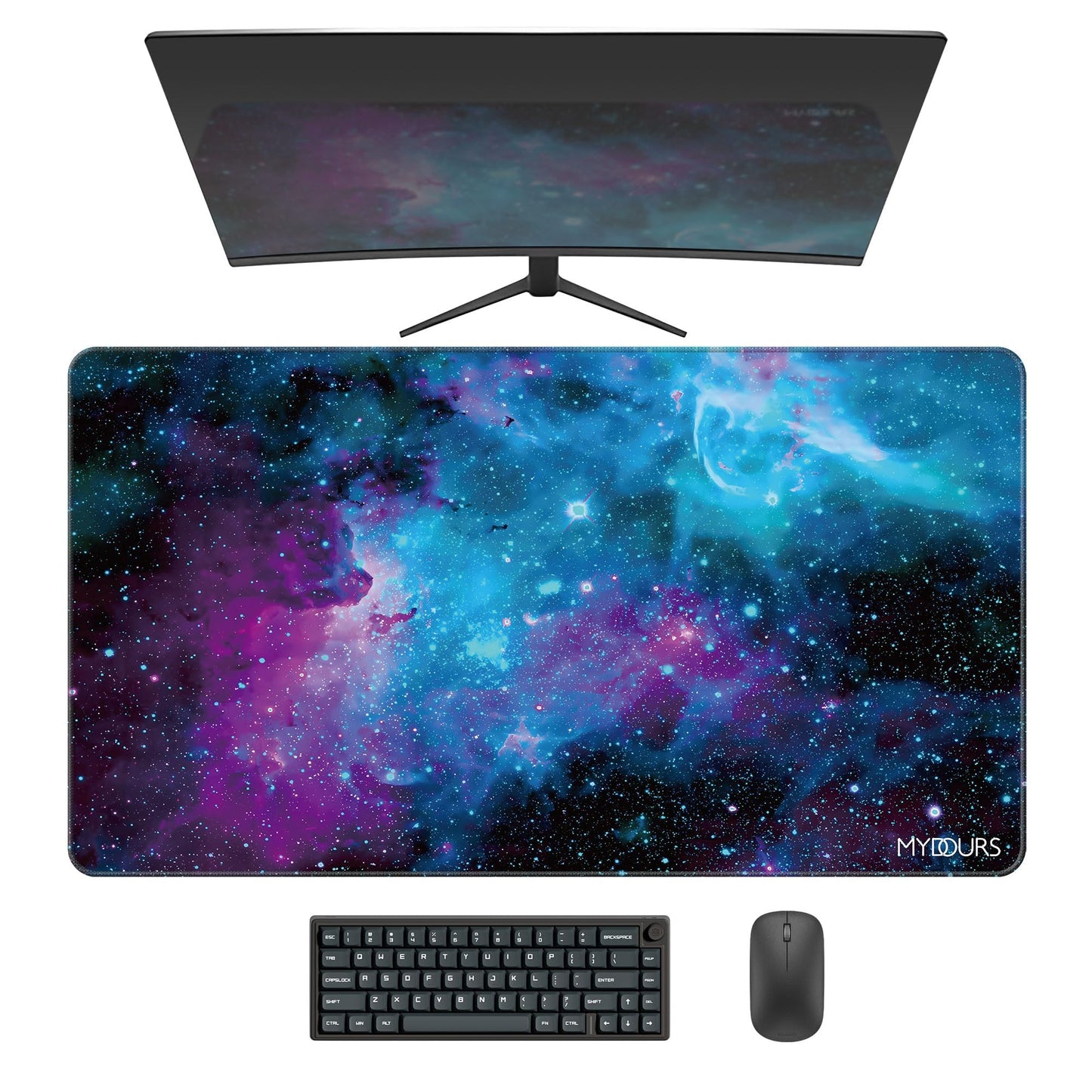 Mydours 36" x 20" Gaming Mouse Pad, XL Full Desk Pad Mat (Purle Universe)