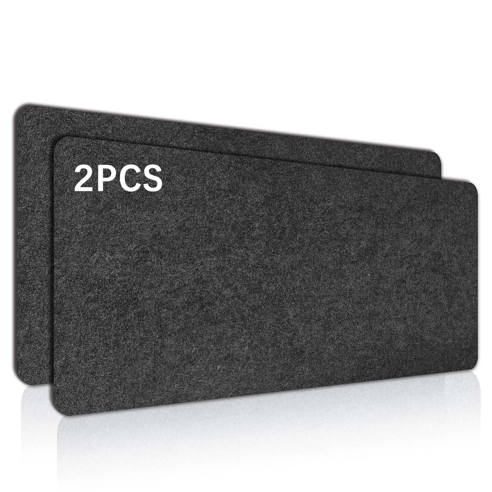2 PCS Large Felt Desk mat, 40''x16'' with Non-Slip Full Desk Mouse Pad,Office Computer Desk for