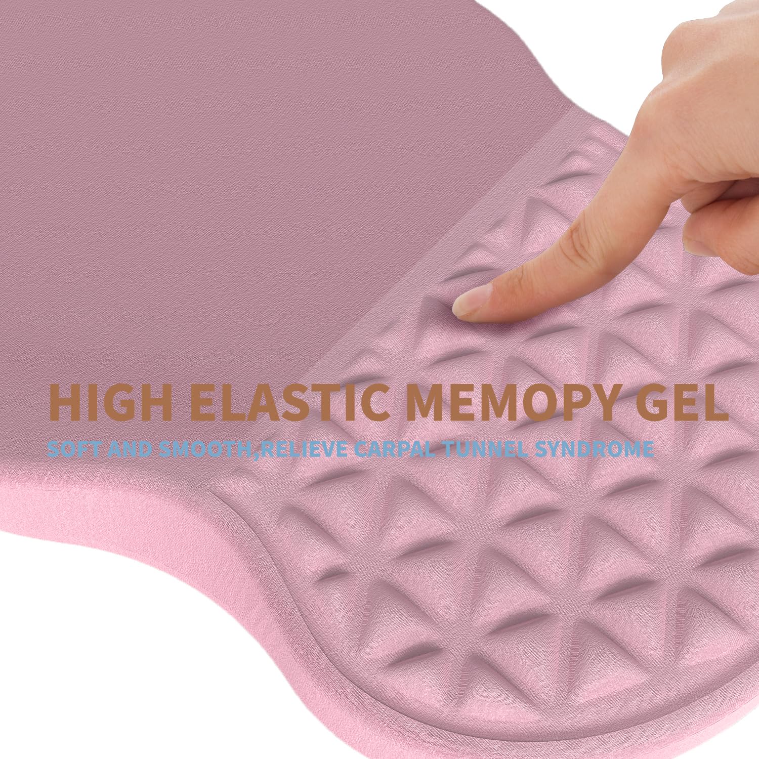 PYEDCA Ergonomic Mouse Pad Wrist Support with Foam Massage Design, Pain Relief Mousepad with Wrist