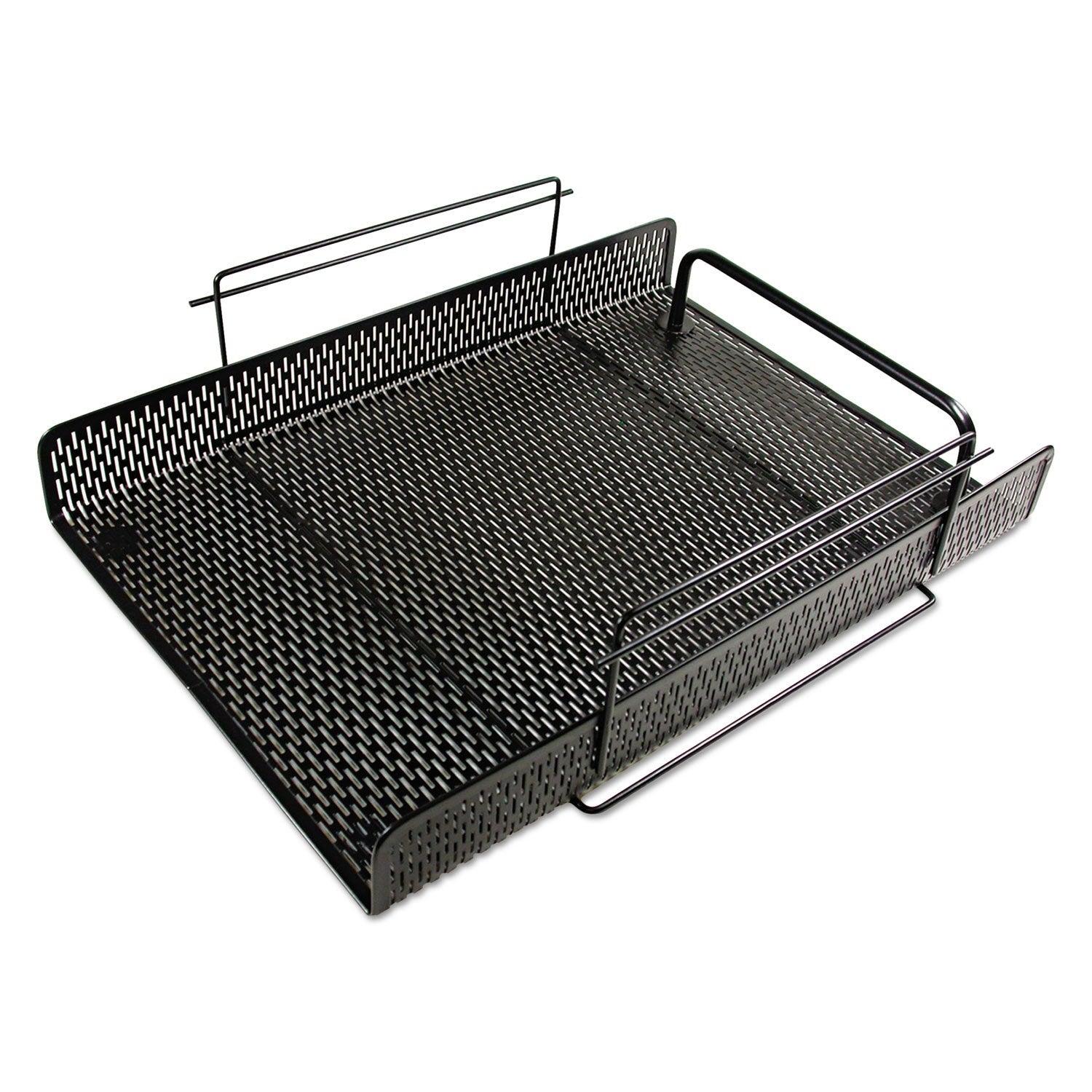 Artistic Urban Collection Punched Metal Letter Tray 8.5" x 11", Black (ART20002)